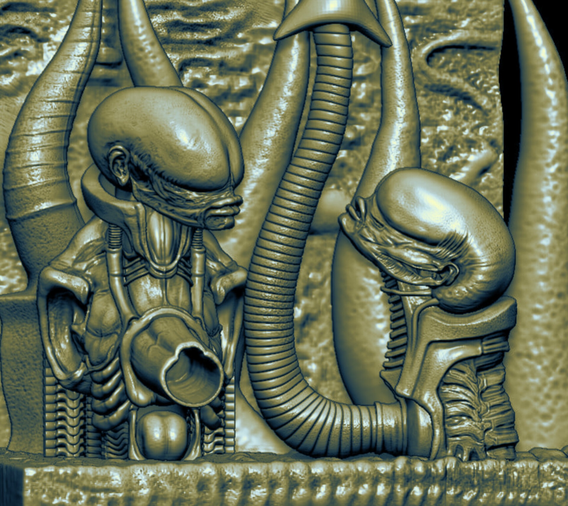 Translating H.R. Giger art into 3D