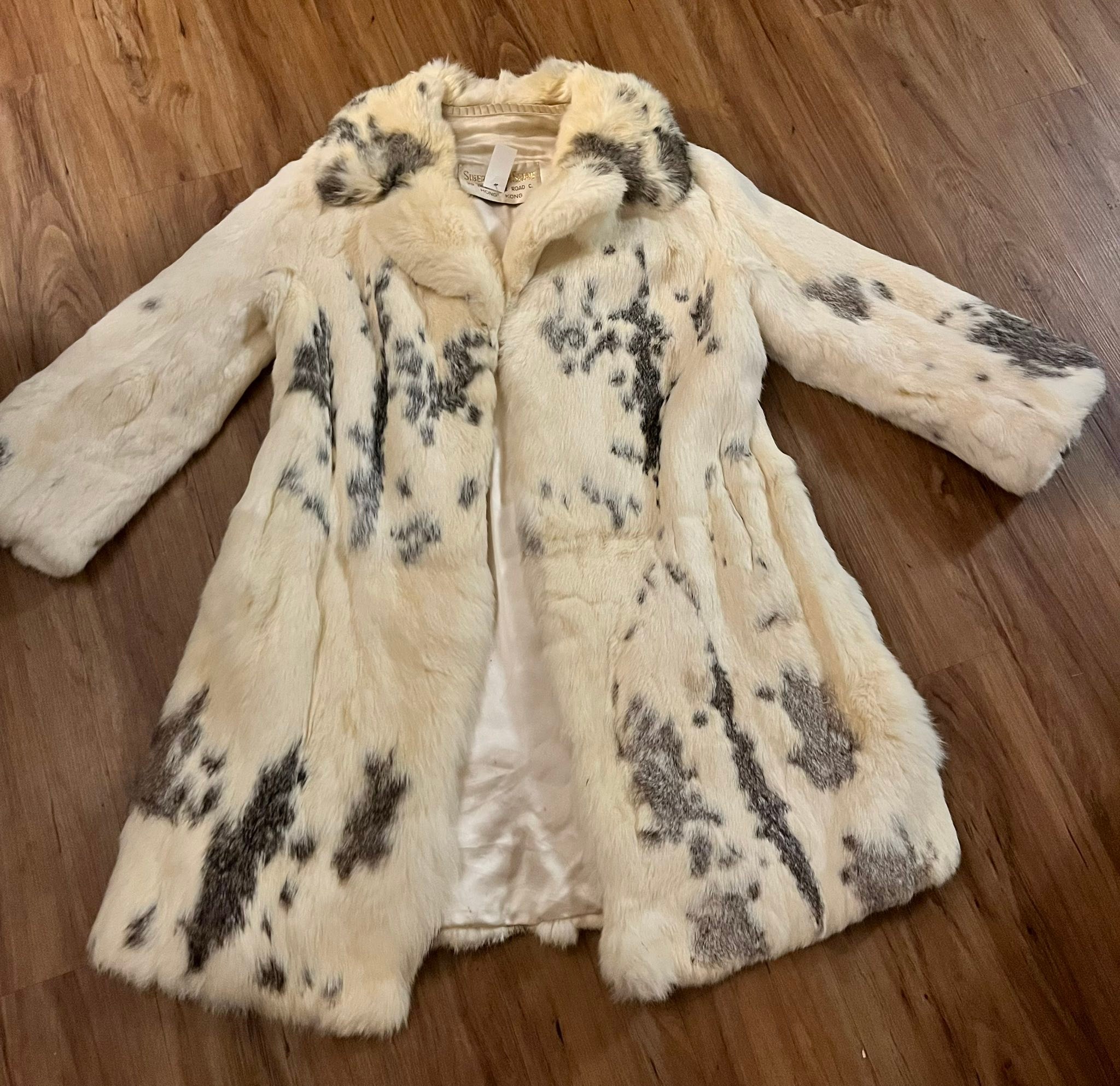 What is the value of a vintage rabbit fur coat?
