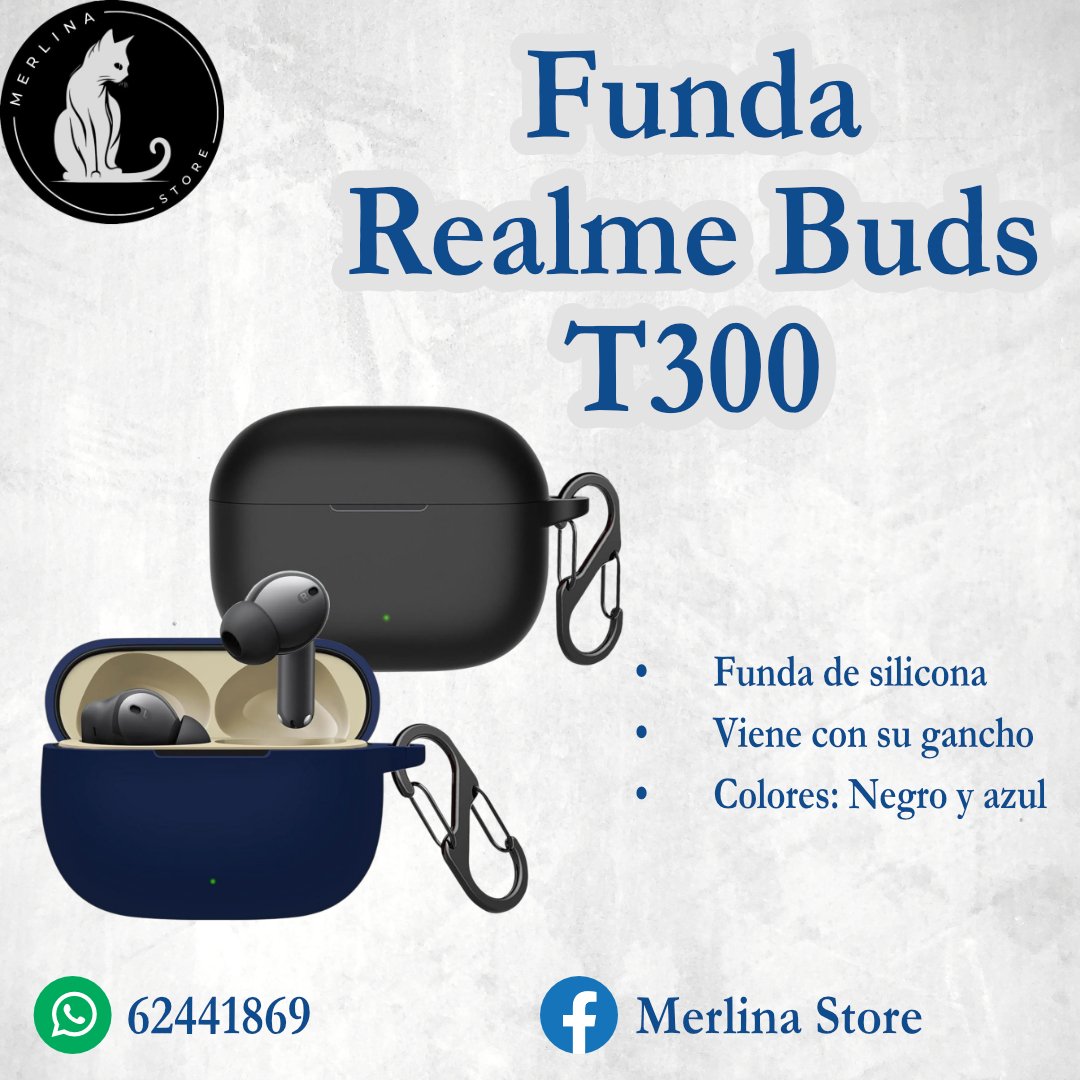 Funda De Silicona Para Realme Buds T200 - A Prueba De Golpes, Con Mosquetón, Varios Colores