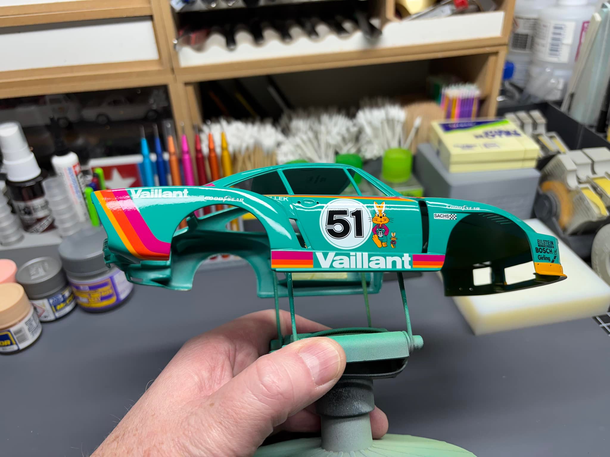 Tamiya 1/20 Porsche 935 Vaillant model build