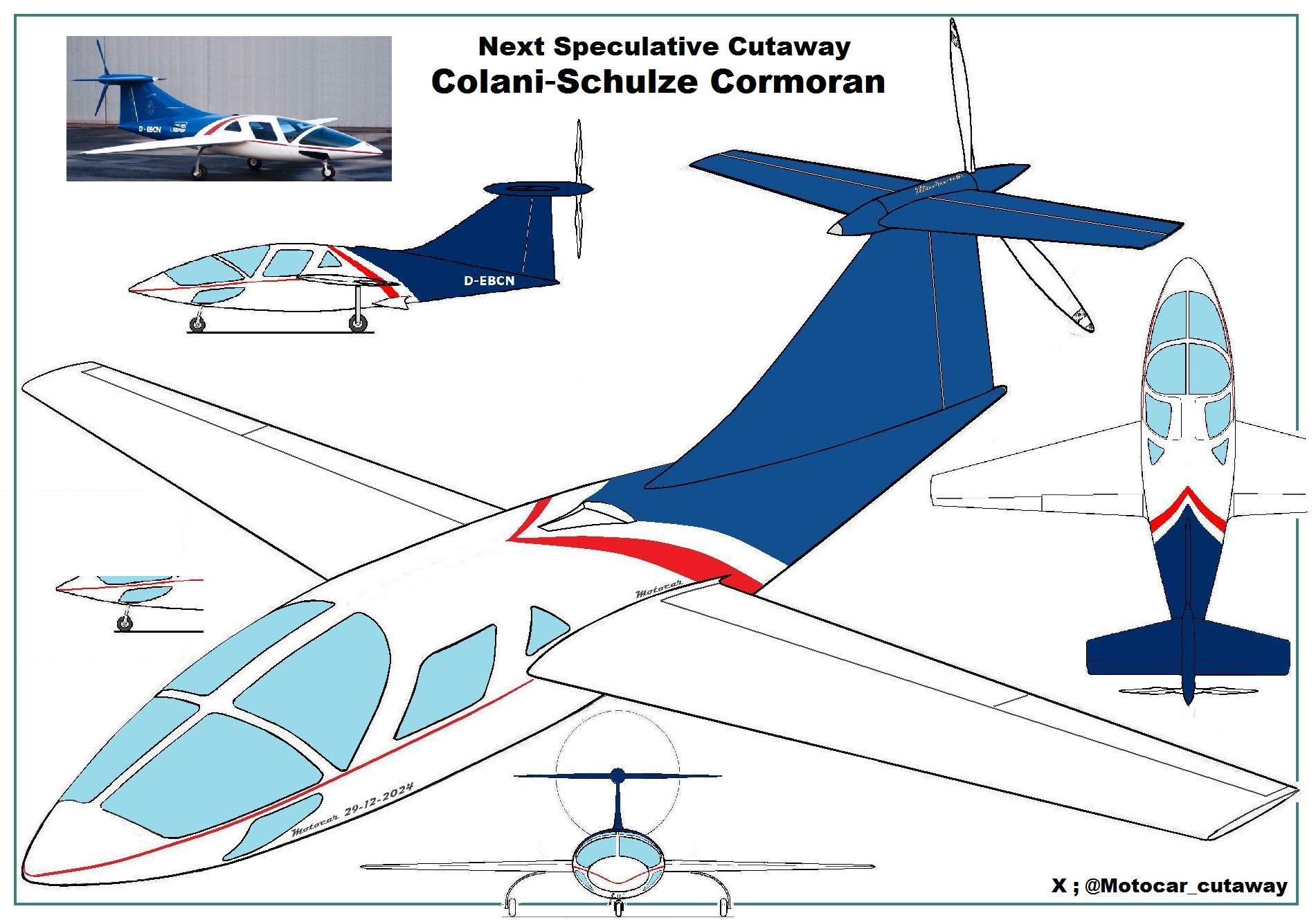 Can the Colani Cormoran experimental aircraft design fly?