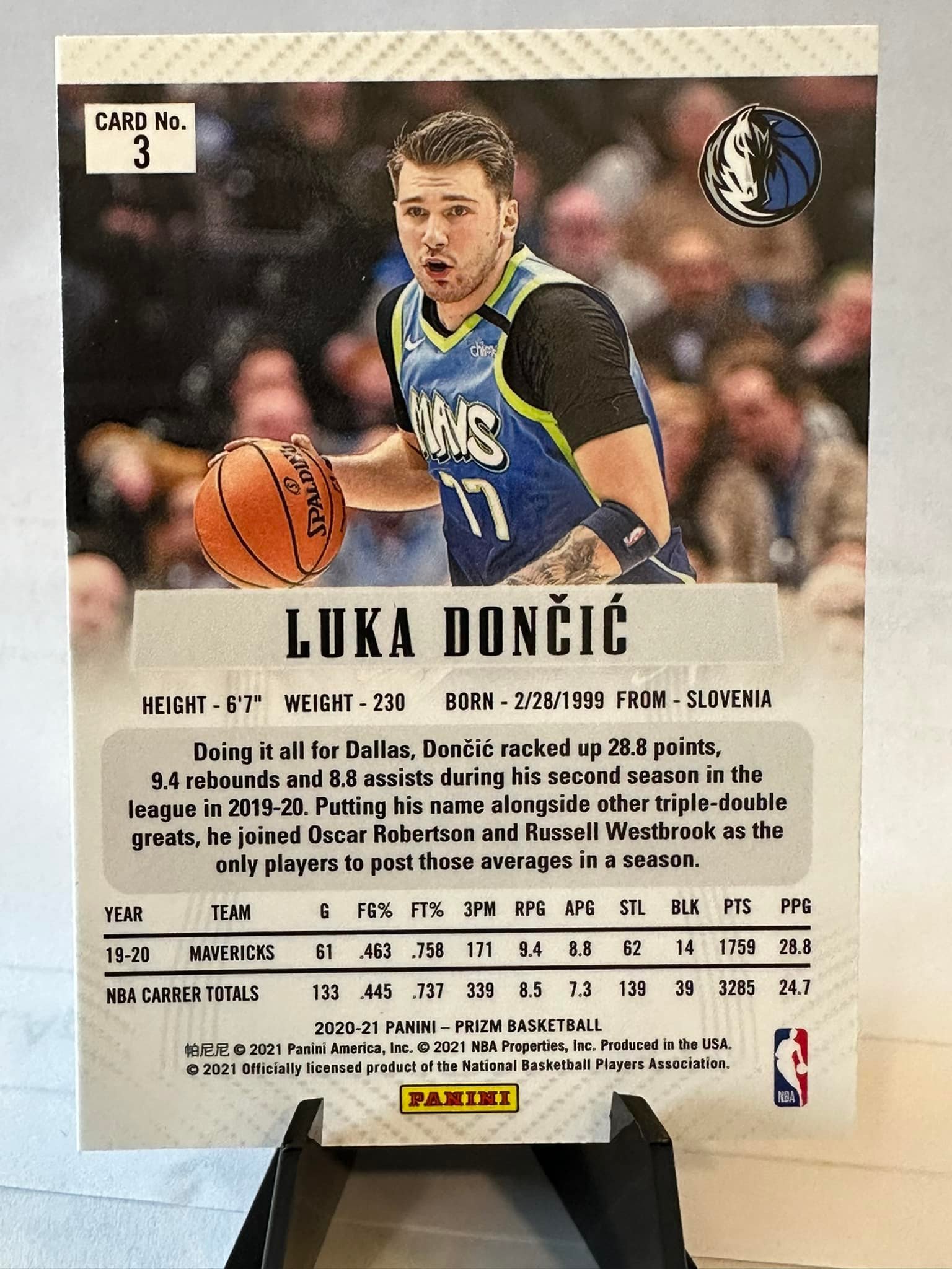 Is this Luka Doncic card from 2020-21 Prizm or Deca?