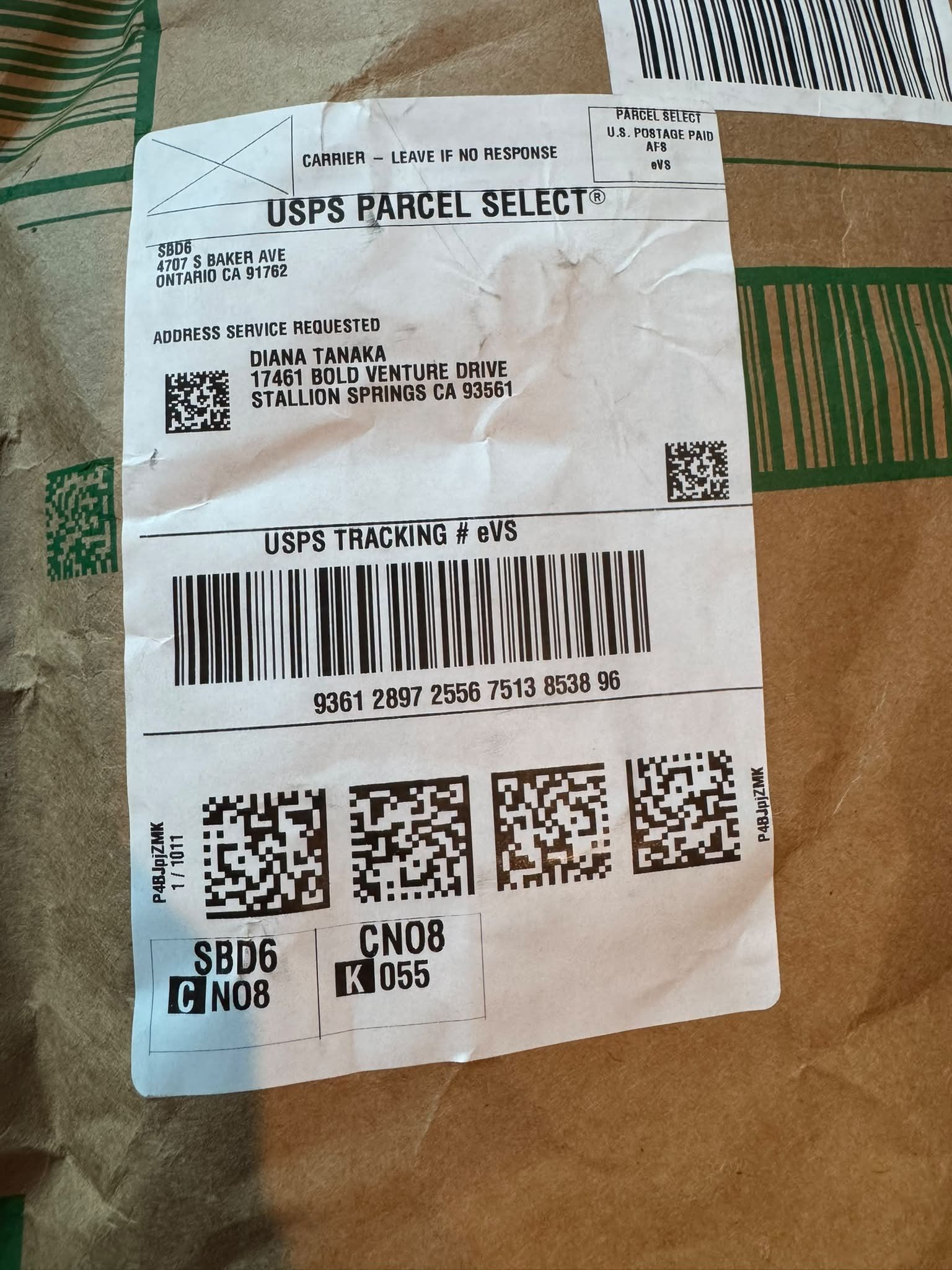 We got this package today. Is anyone missing their package?
