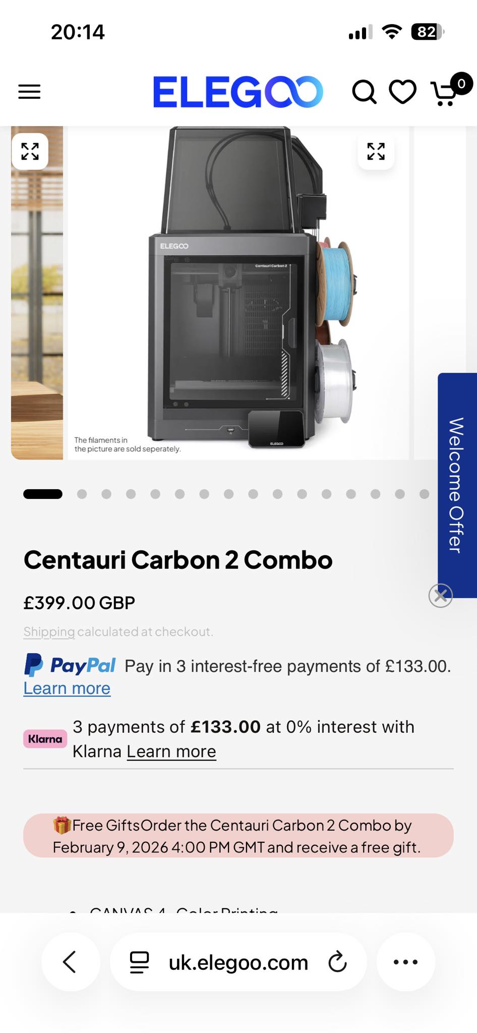 Elegoo Centauri Carbon & Carbon 2 | Anyone in the Uk bought the CC2 ...