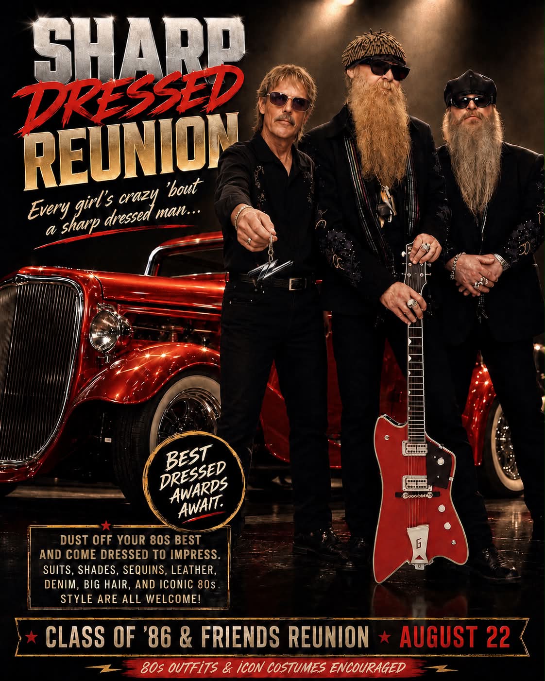 ladies go crazy for a sharp dressed man Coon Rapids Class of 1986 Reunion: Guys, Dress to Impress in Your Best 80s Outfit Hot Pink homecoming dresses