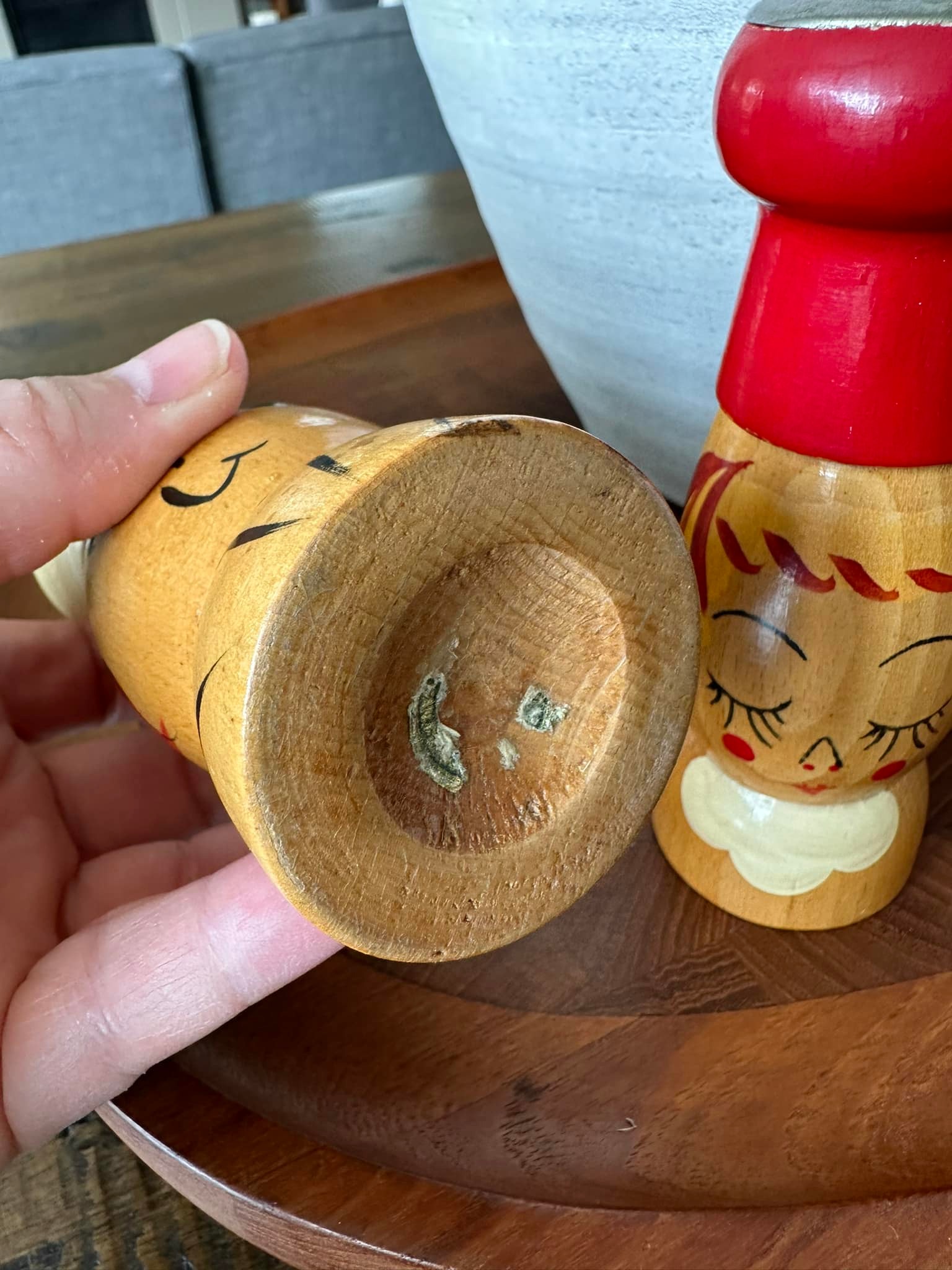 Vintage 1930s - 50s Bonzo dog salt & pepper shaker set. Some areas