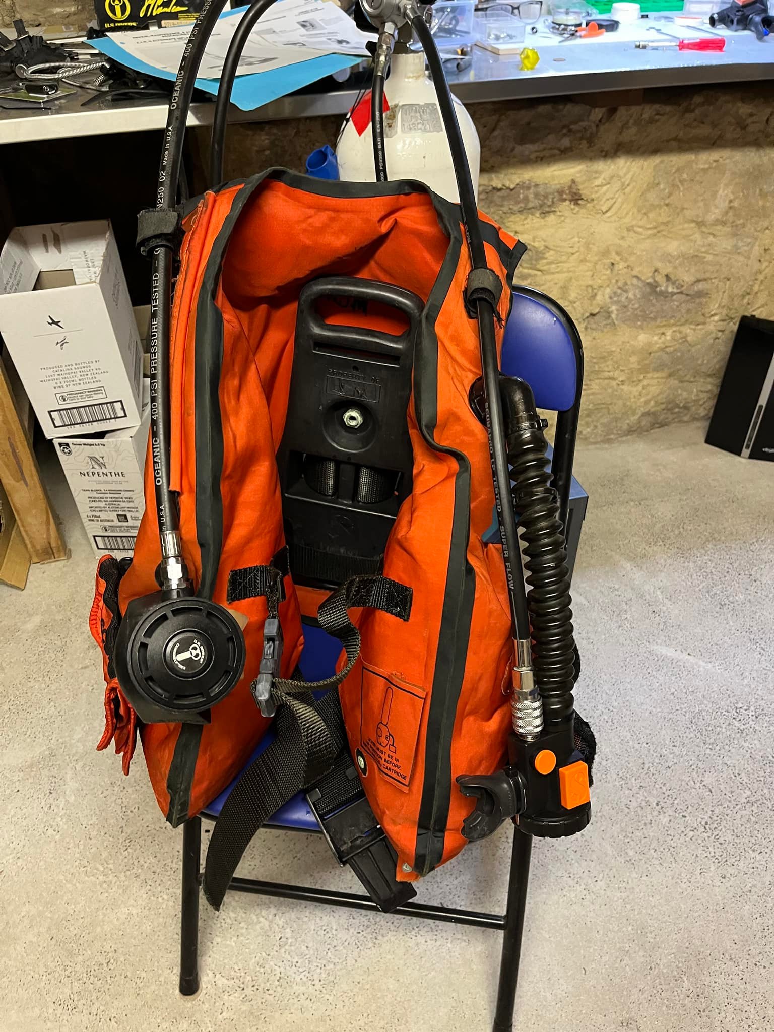 Restored Scubapro BCD from the 80