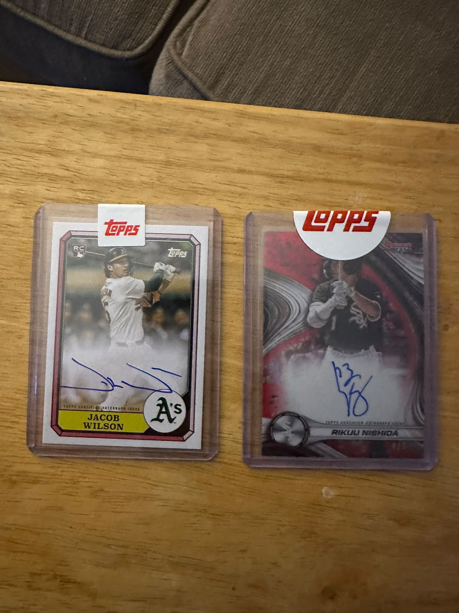 Jacob Wilson auto redemption surprise from Topps