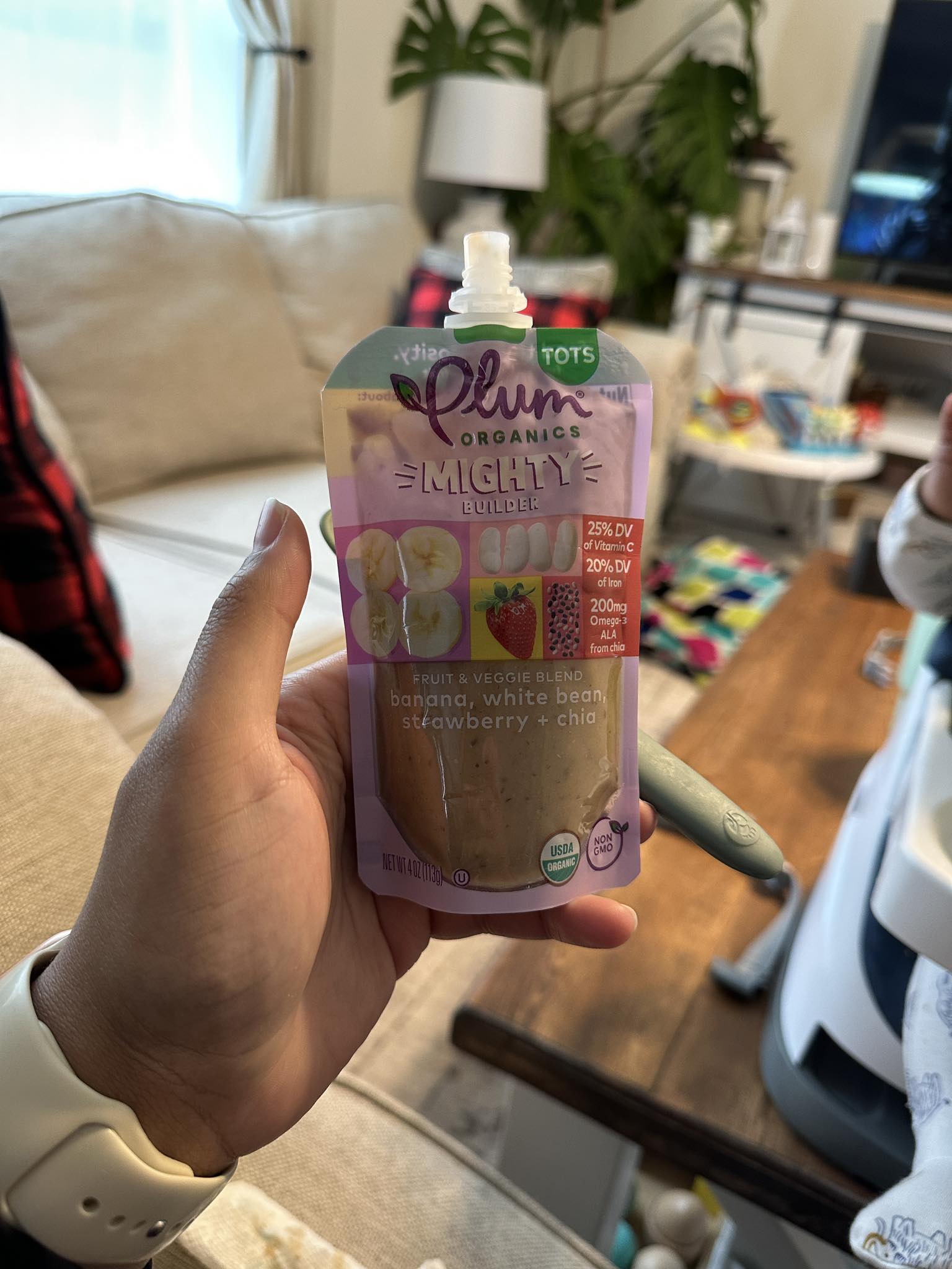 Are Plum Organics Tots suitable for a 7.5 month old?