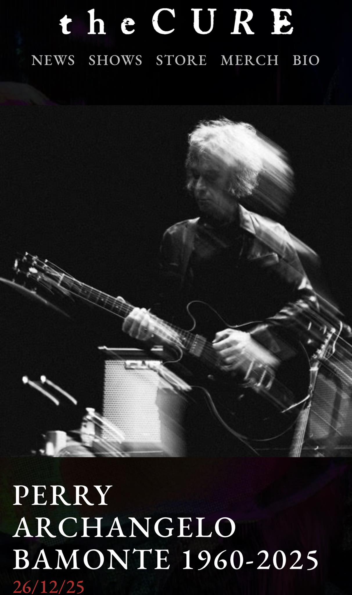 HispaCure. The Cure Spain - The Cure España | 🖤😢 RIP https://www ...