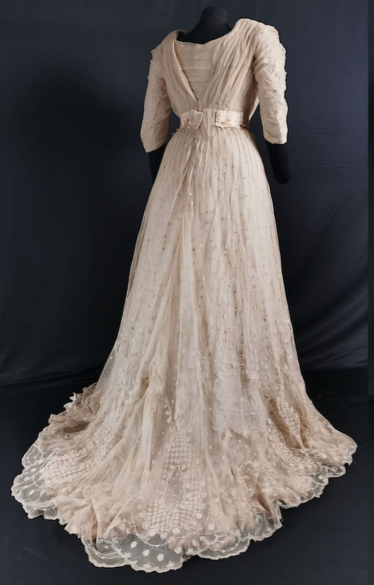 royal blue lace maxi dress Verena | Powder BLUE Boat-Neck Belted Maxi Dress With Lace Skirt