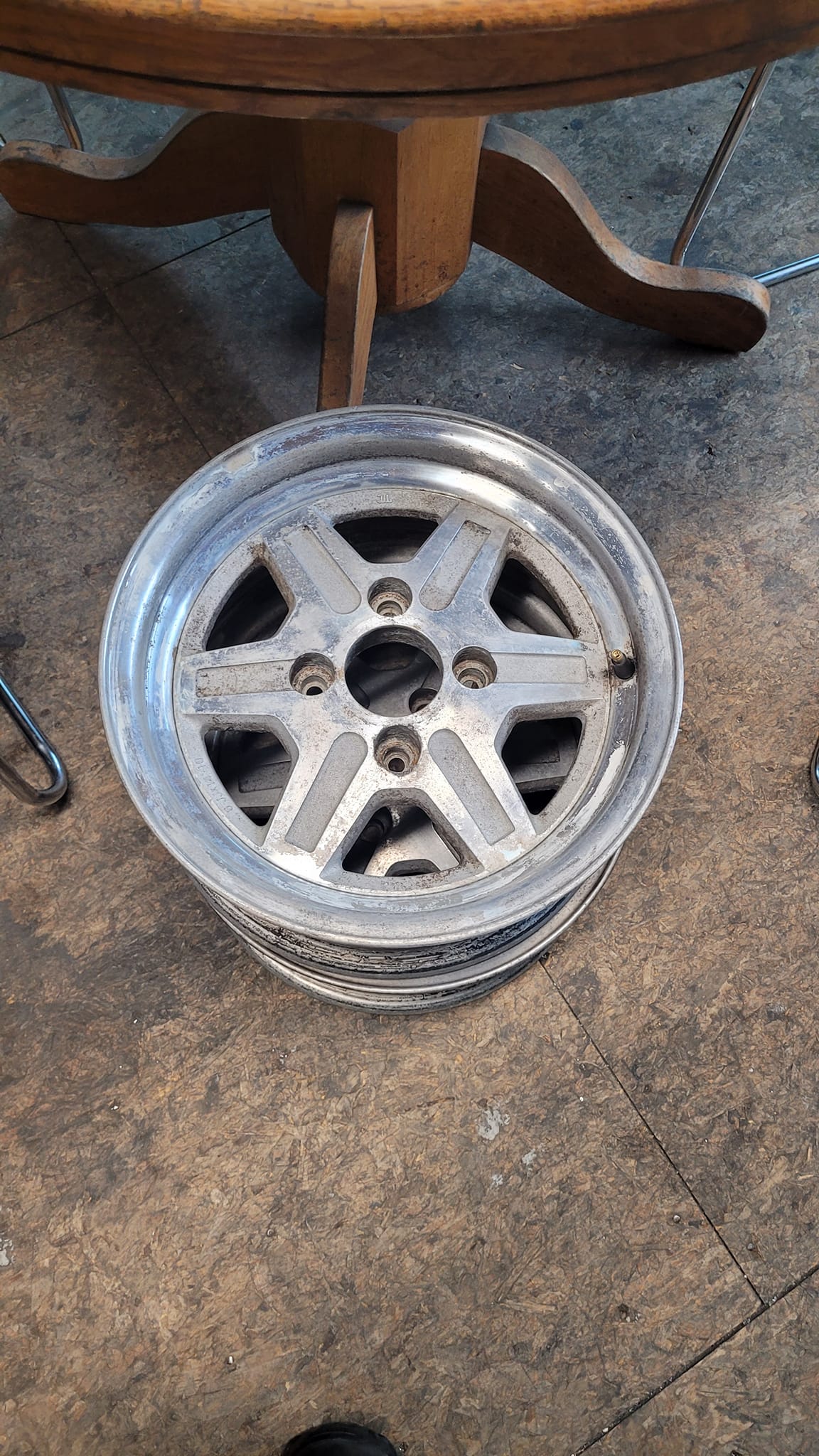Found these at my work, they are 14×6JJ +10 4×114. Other than the