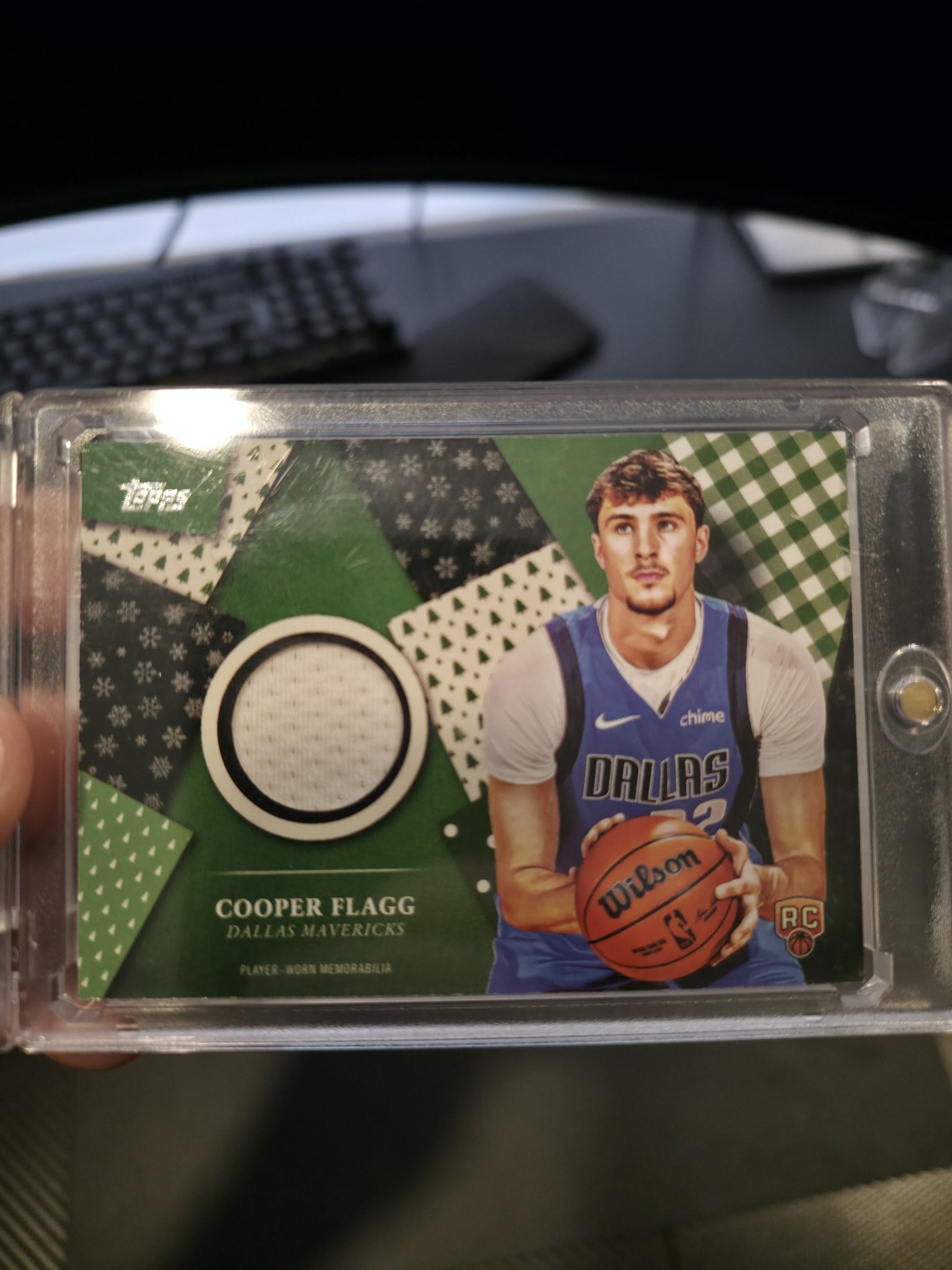 PCA rookie card with a HUGE National League logo patch ?