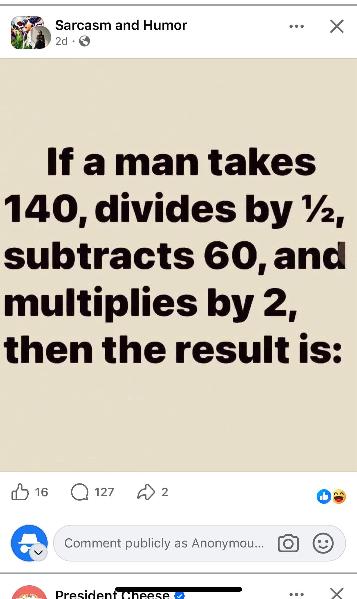 Sarcasm and Humor | Can we stop with the math posts | Facebook