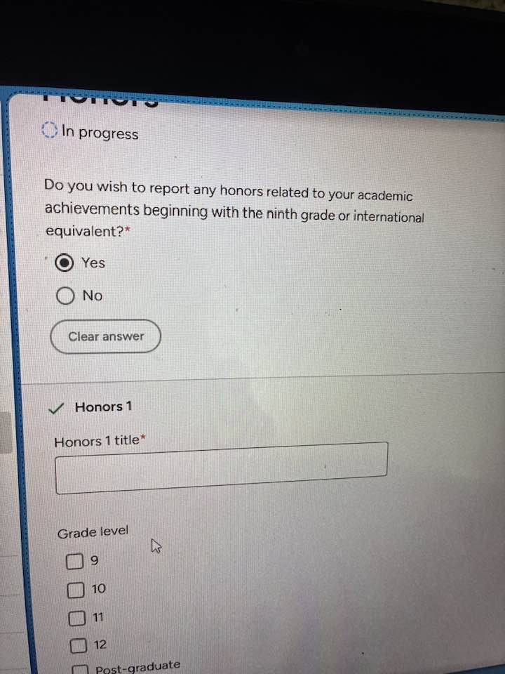 OFFICIAL Parents of Class of 2026 | Is this section on the Common App ...