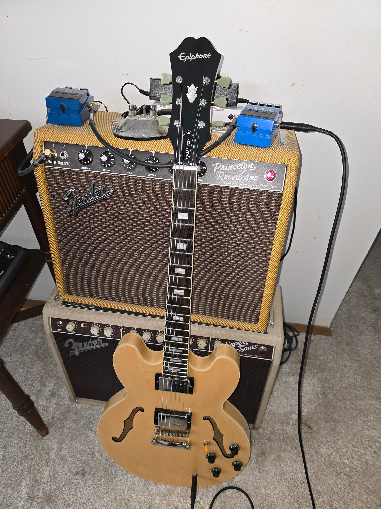 Upgraded Epiphone ES335 Pro with Gibson Classic pickups