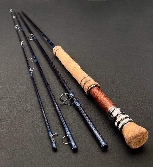 blank through grip fly reel seat no insert American Tackle WFS Uplocking – Exotic Wood Inserts Black / Burl Rosewood wells fly grips Pocket 2-5wt. down-locking reel seat