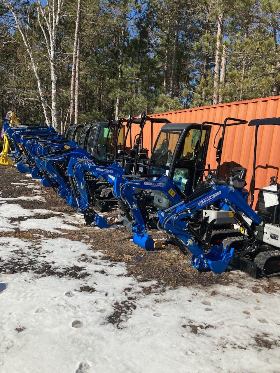 Marquette Rentals | RIPPA Mini excavators in stock R10, R13,R15,R22,R32 ...