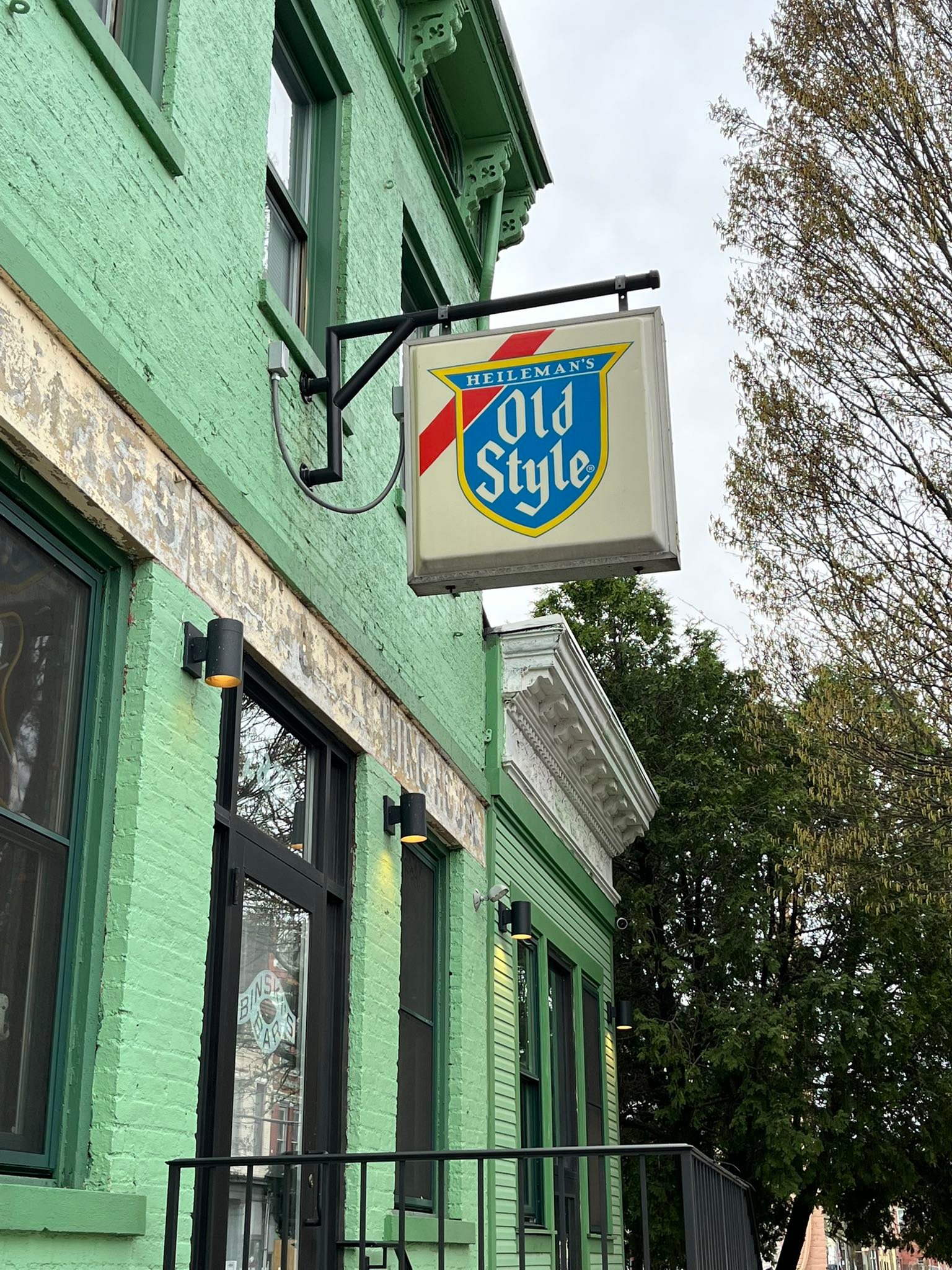 Abandoned bar renovation in Ohio with Old Style sign