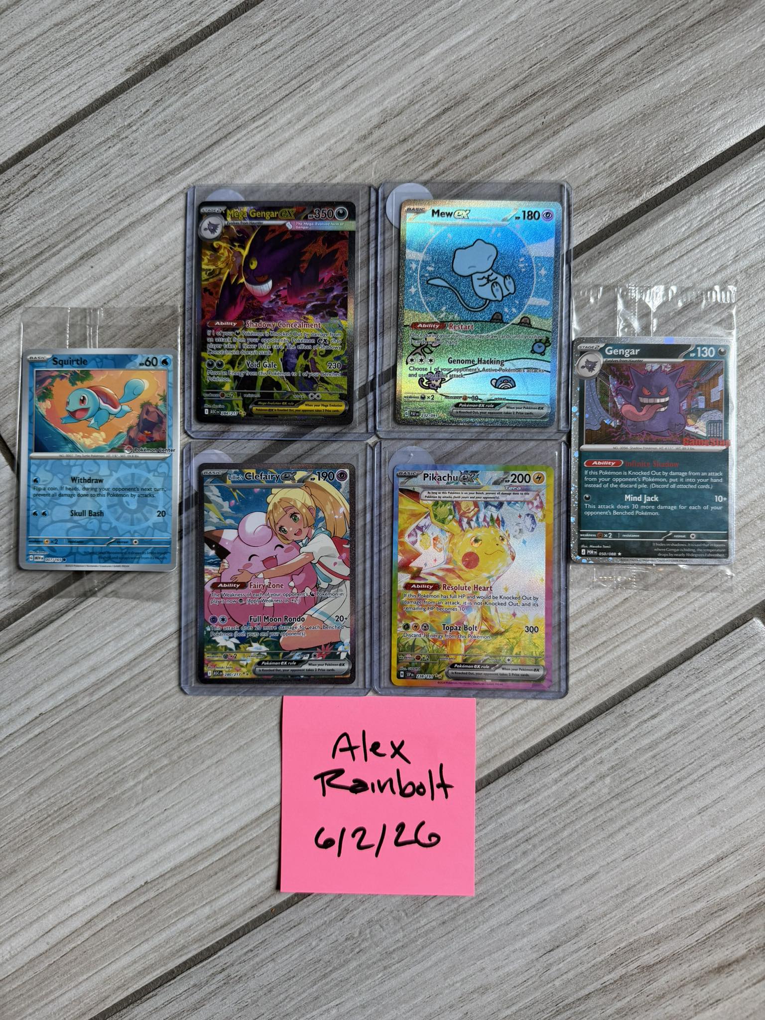 pokemon binder full of rare cards 100+ Rainbow Collection Includes 5 foils in Any Combination and at Least 1 The Following Cards, EX and GX, FA, Secret Who collect one card only
