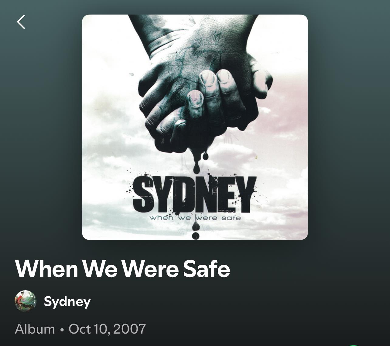 Were you a fan of the Canadian post-hardcore band Sydney?