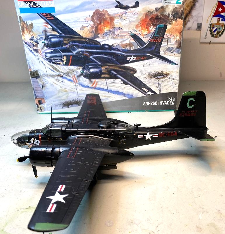 Finished 1/48 A/B-26C Invader scale model