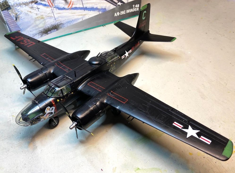 Finished 1/48 A/B-26C Invader scale model