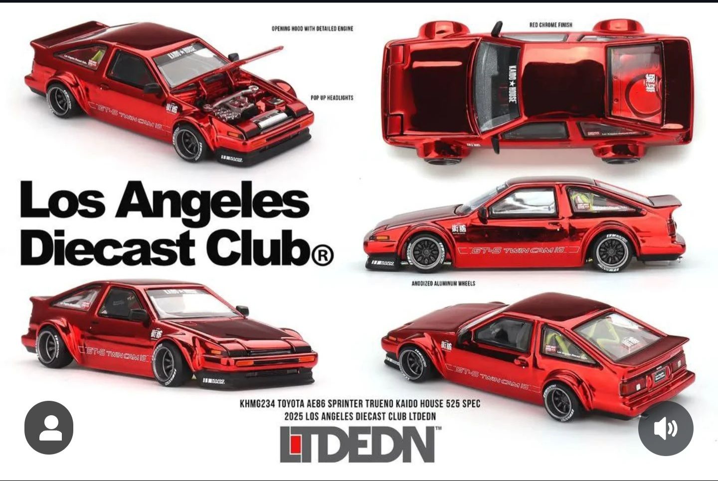 Kaido House Blkltd AE86 for trade