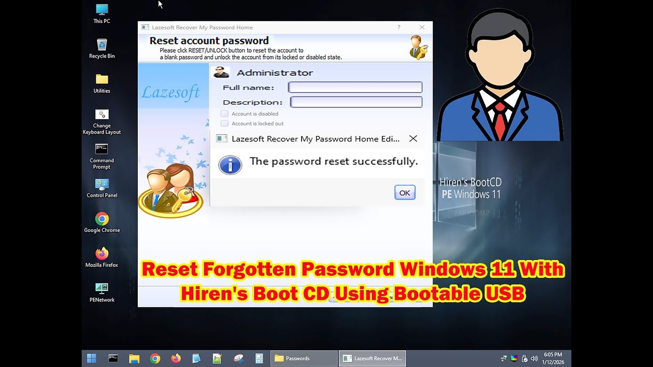 Data Center | How to Reset Forgotten Windows 11 Password Using Hiren's ...