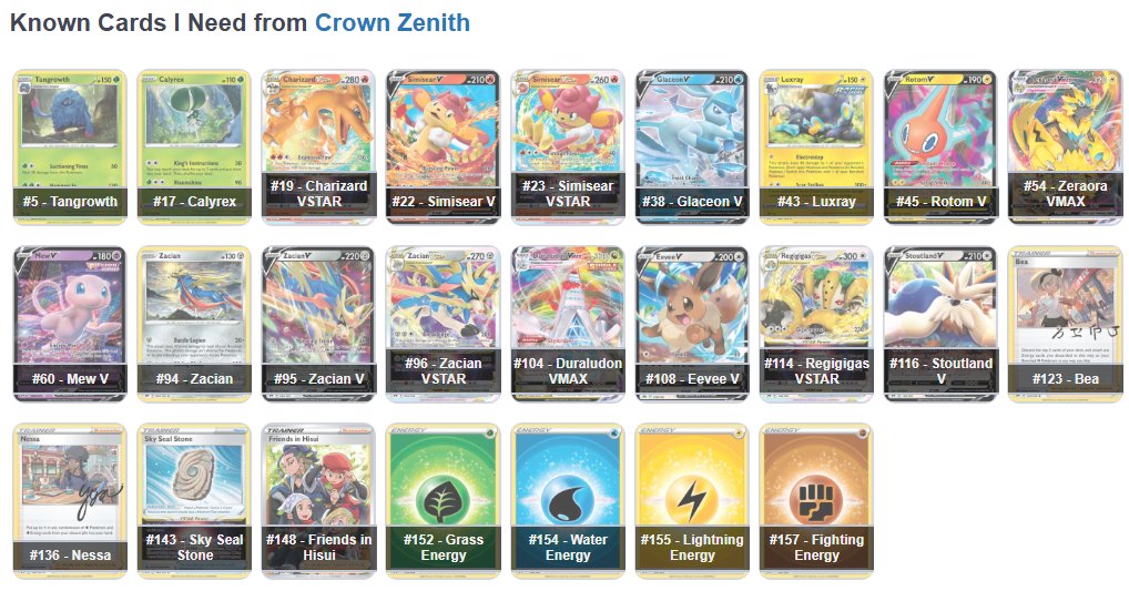 zenith pokemon card list Pokmon TCG: Crown Zenith Elite Trainer Box  J's Rainbows
