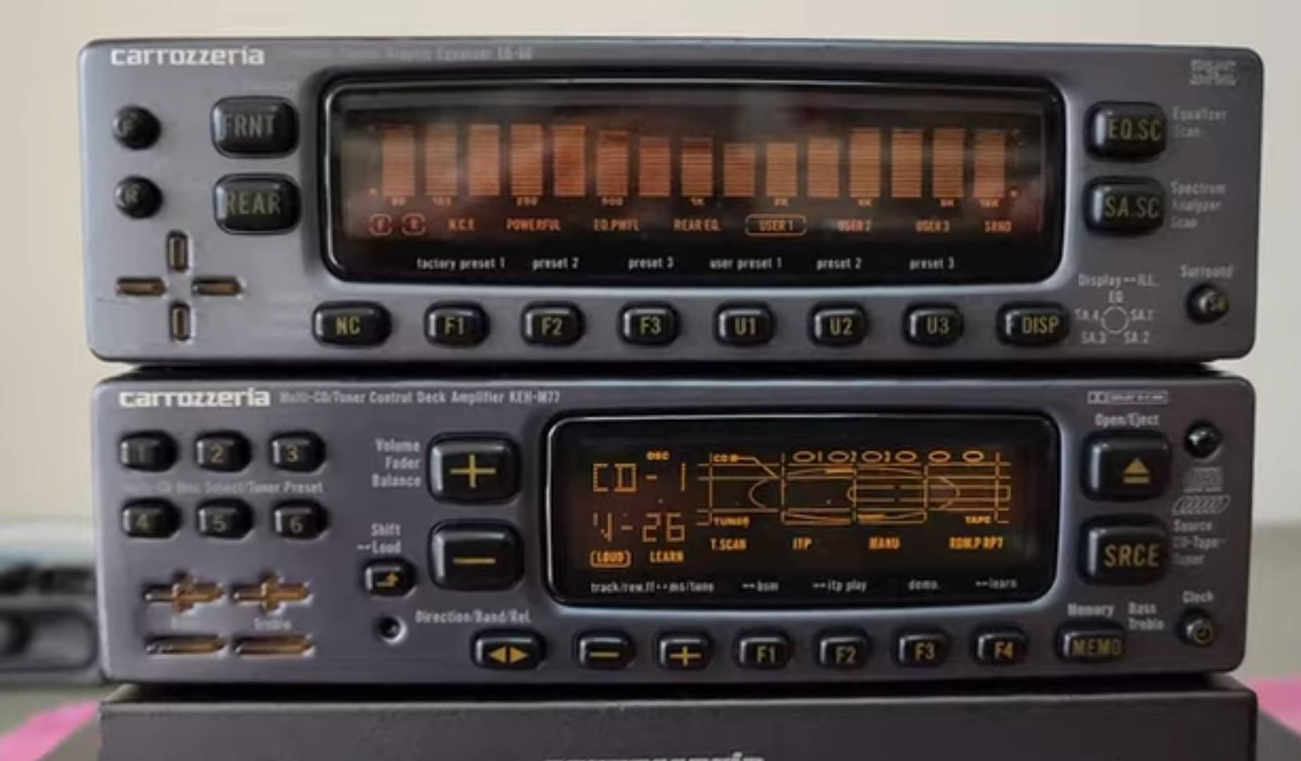 Has anyone seen Pioneer Carrozzeria decks with EQ installed, like