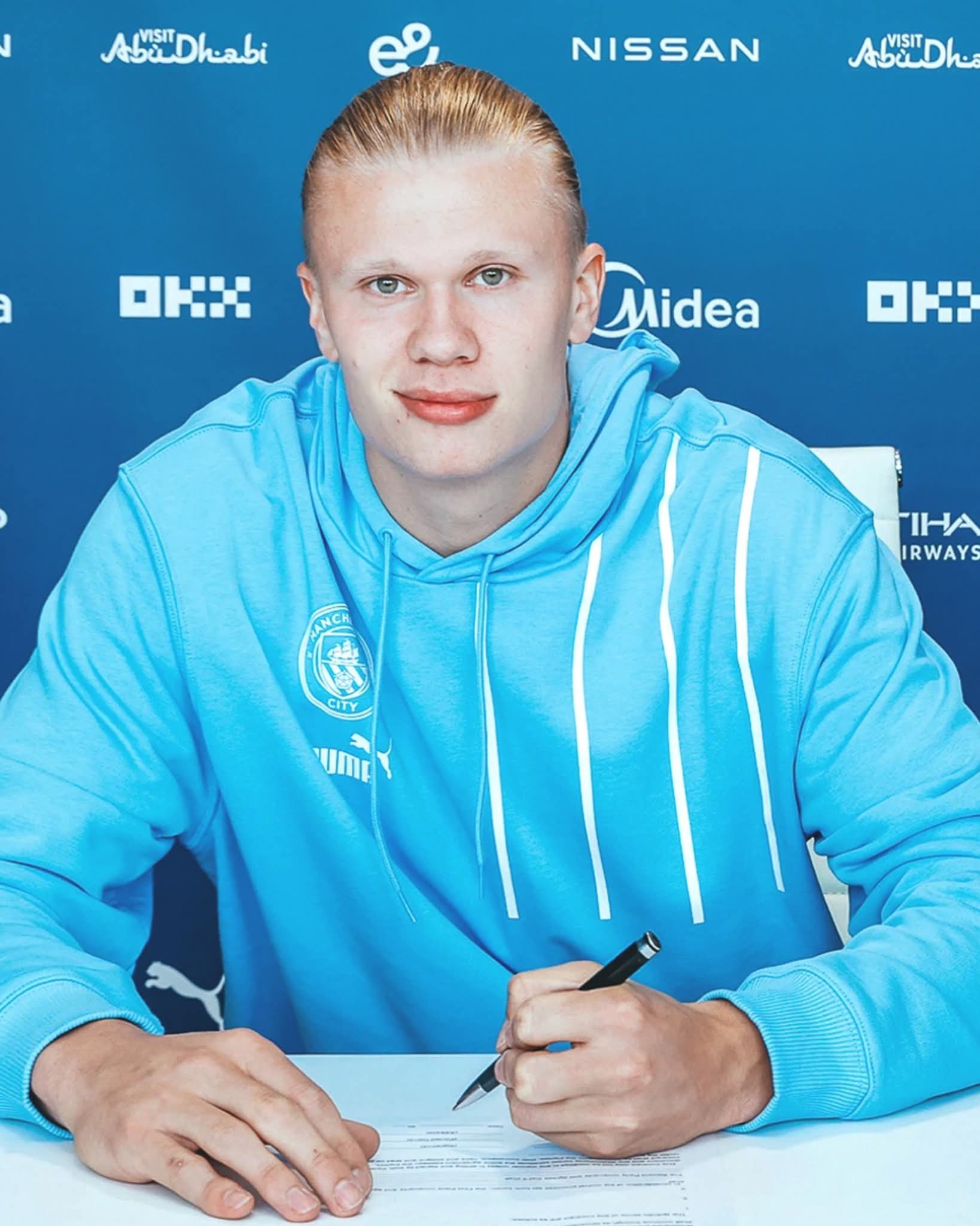 Erling Haaland's Manchester City signing anniversary