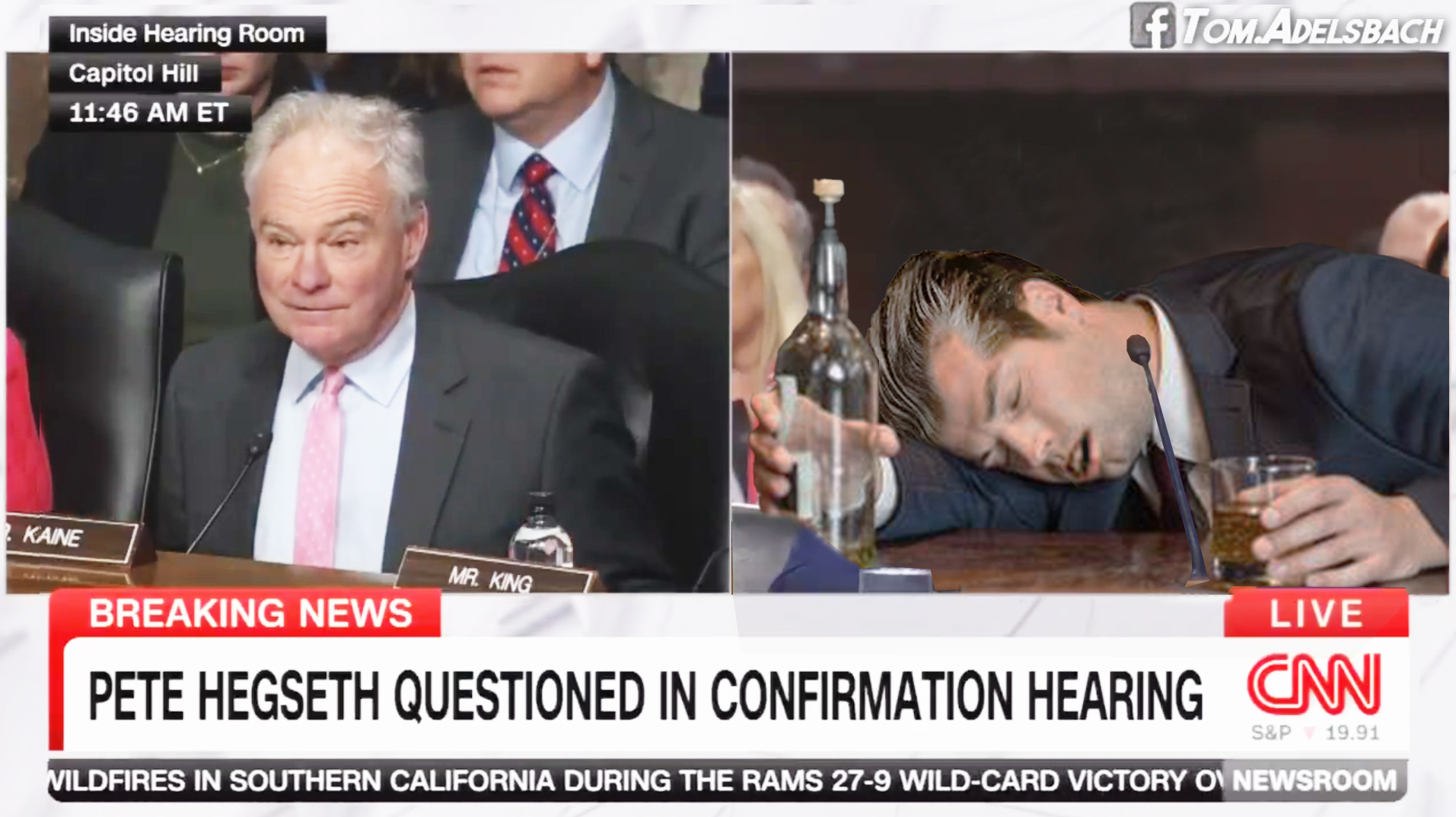 Tom - Live look at Pete Hegseth's Senate confirmation hearing for U.S ...