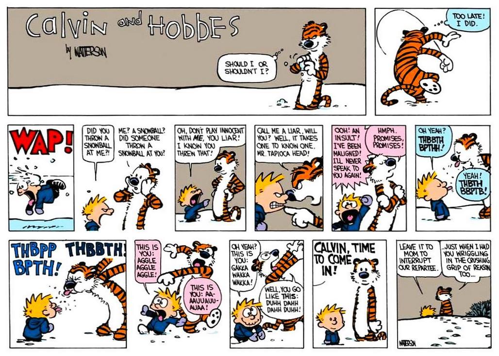 Calvin and Hobbes -The Sinister Icy Black Hand of Death Club | Facebook