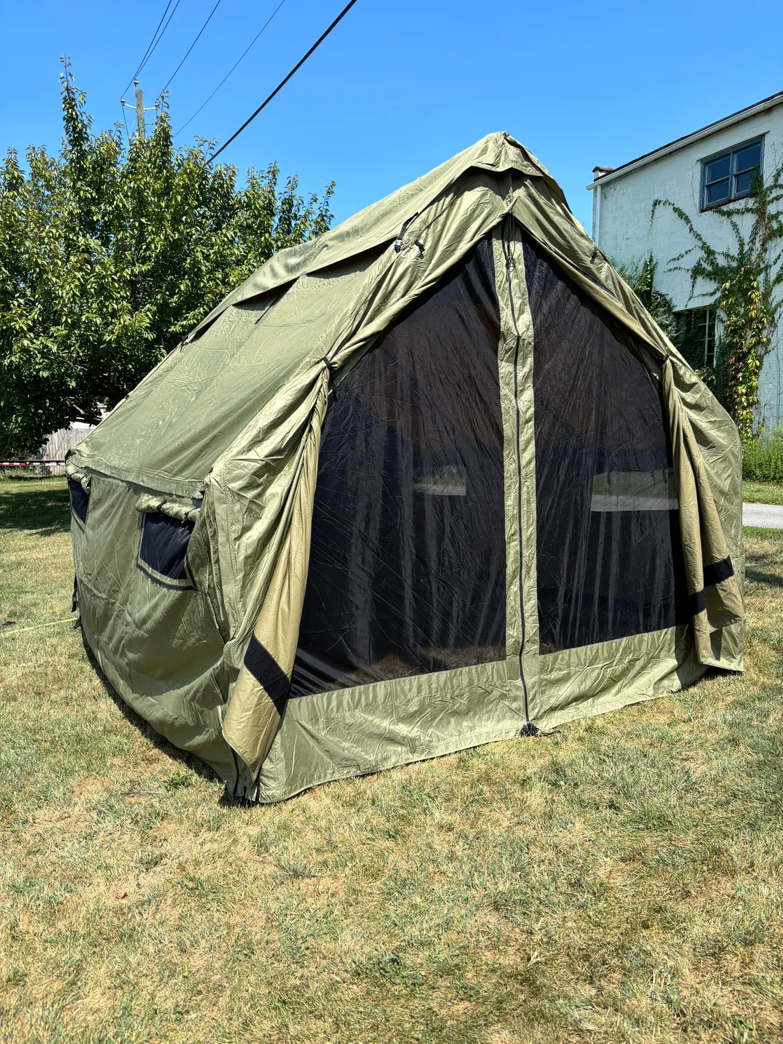 zelt mit fenster im dach Dome und Speicher Grün 500 x 314 x 206 cm, wasserdichtes Taftmaterial für Sommer-Camping, inklusive abnehmbarem Regenüberzug, belüftendem Sport & Freizeit Decathlon Quickhiker Ultralight 4: Baumwollzelt Farbe:3s gray(Silpoly)2026