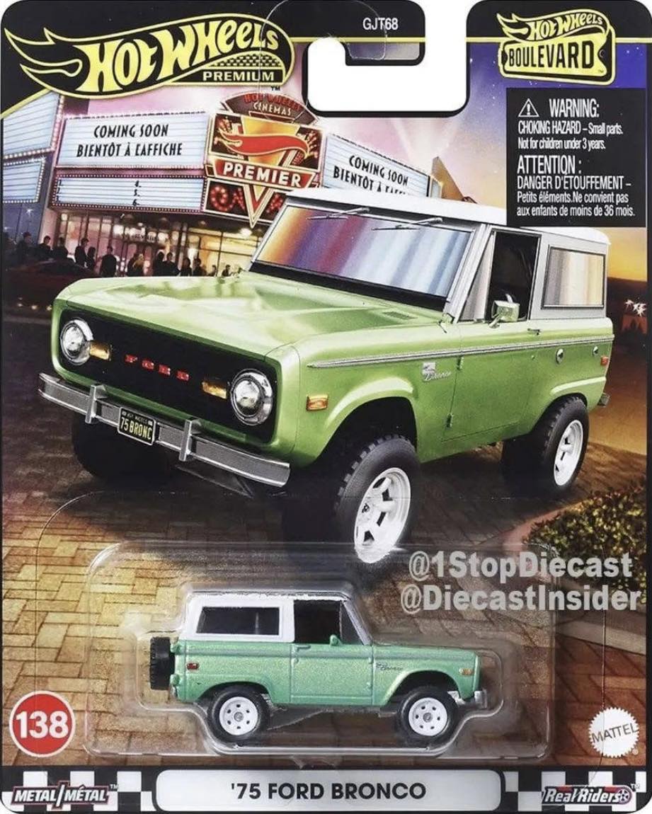 Hot Wheels Custom Ford Bronco – Green K-Mart Exclusive Daredevils 2016 Edition