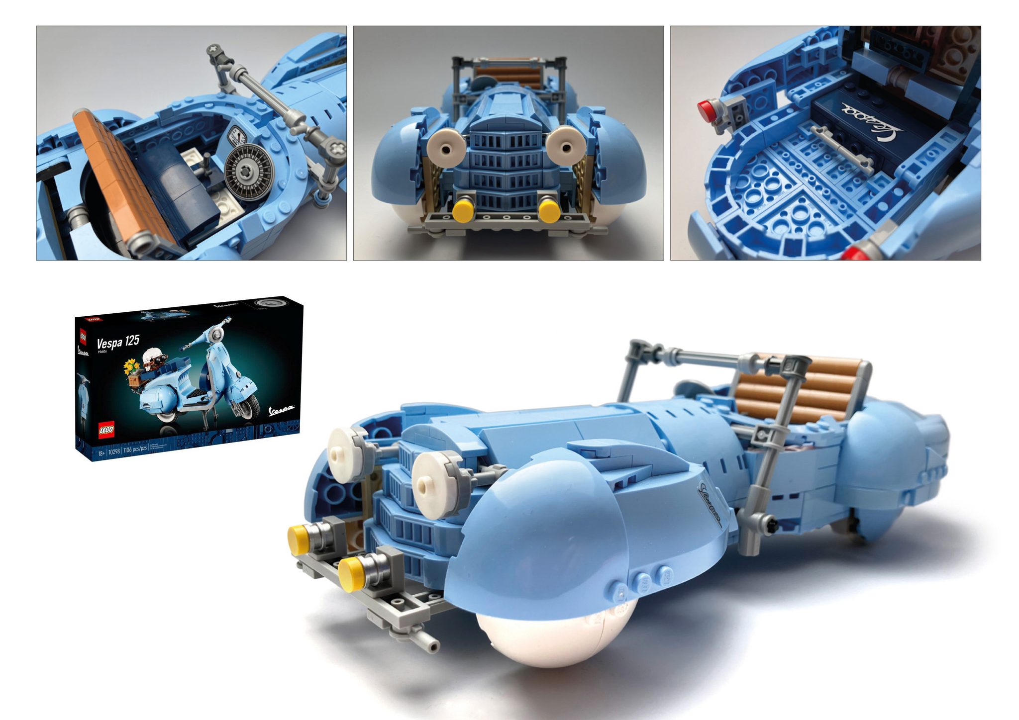 レティシアページ Lego Delahaye roadster alt-build from Vespa set