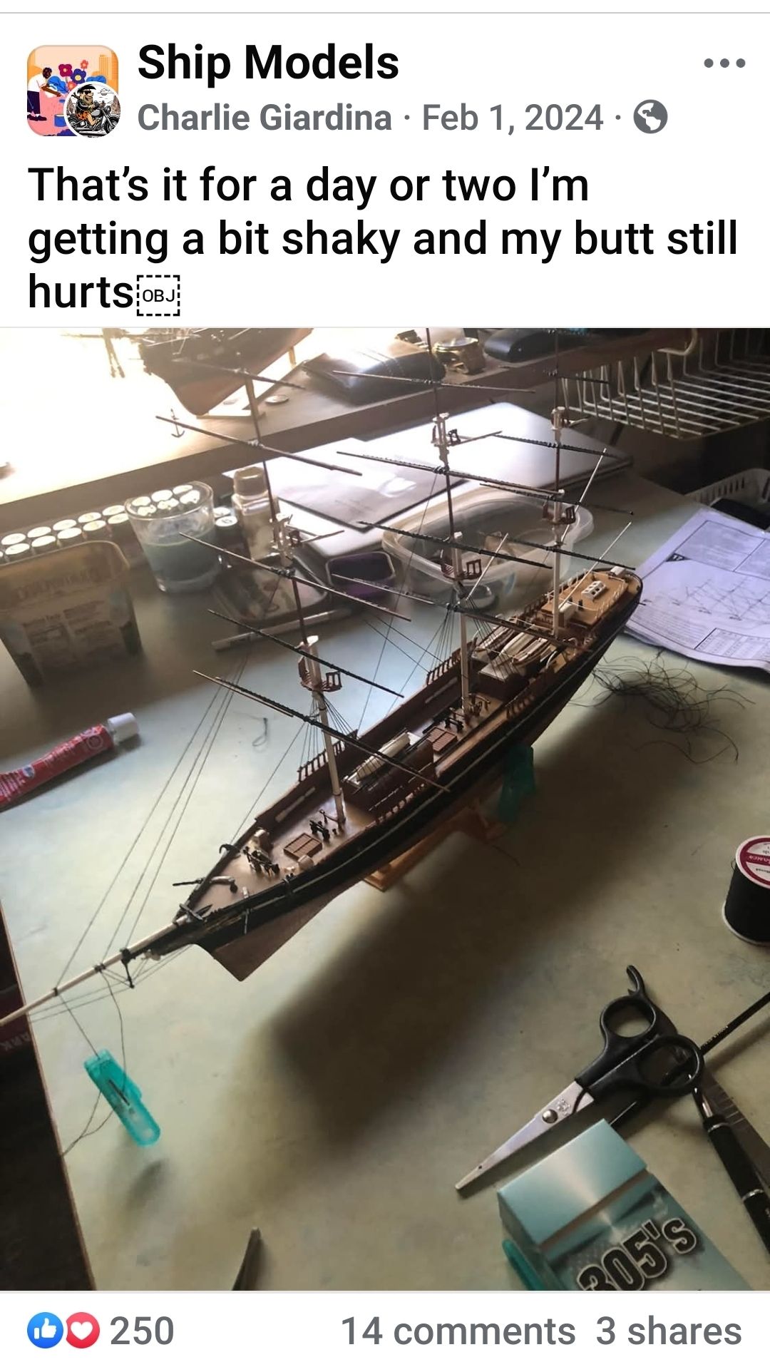 Ship Models | That’s it for a day or two I’m getting a bit shaky and my ...