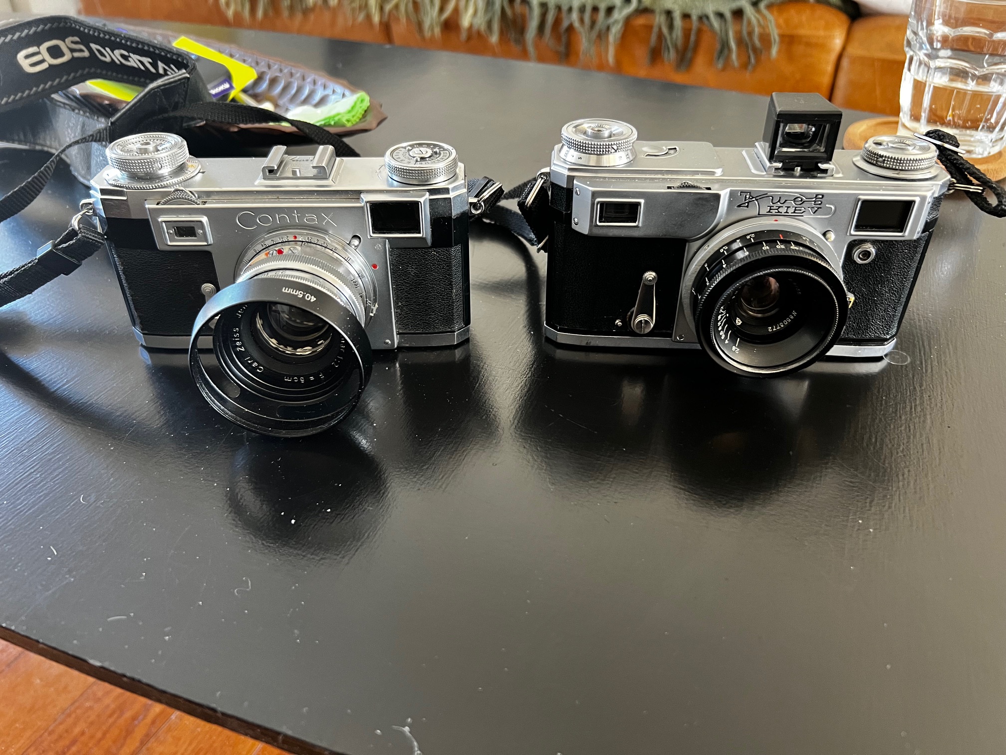 Contax IIA rangefinder camera with 50mm lens