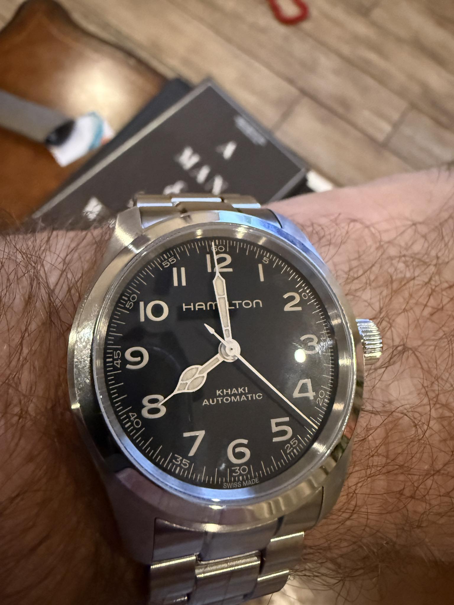 Hamilton Pioneer H784150 Small Second 40mm Black Automatic Men