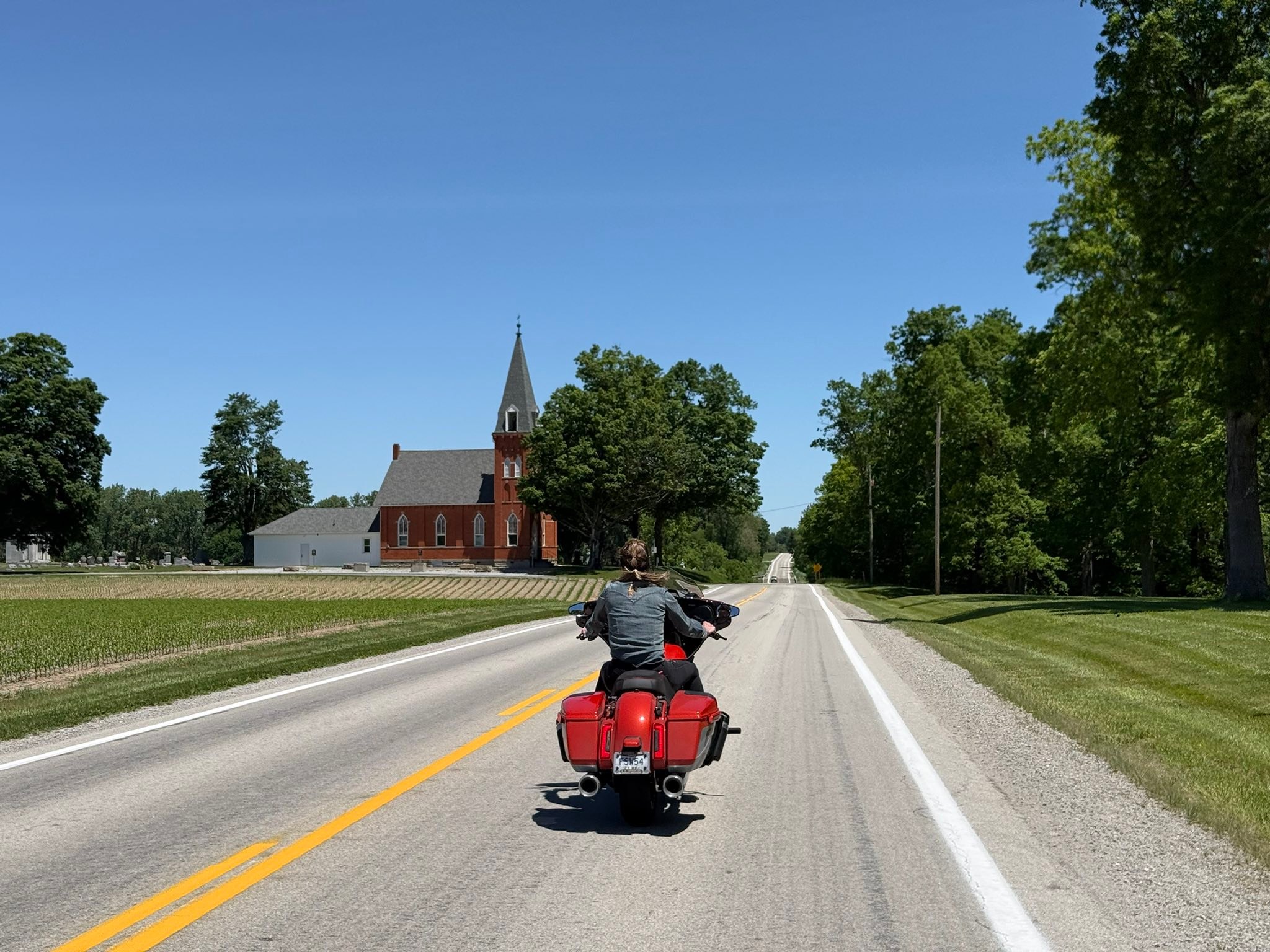 Ohio Bike Week ride to Sandusky on a Harley