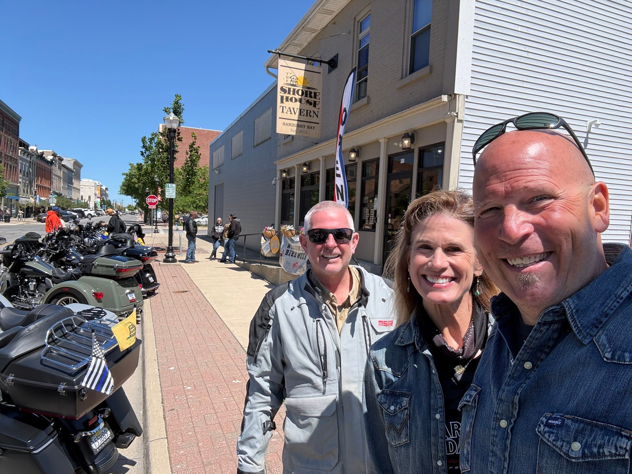 Ohio Bike Week ride to Sandusky on a Harley