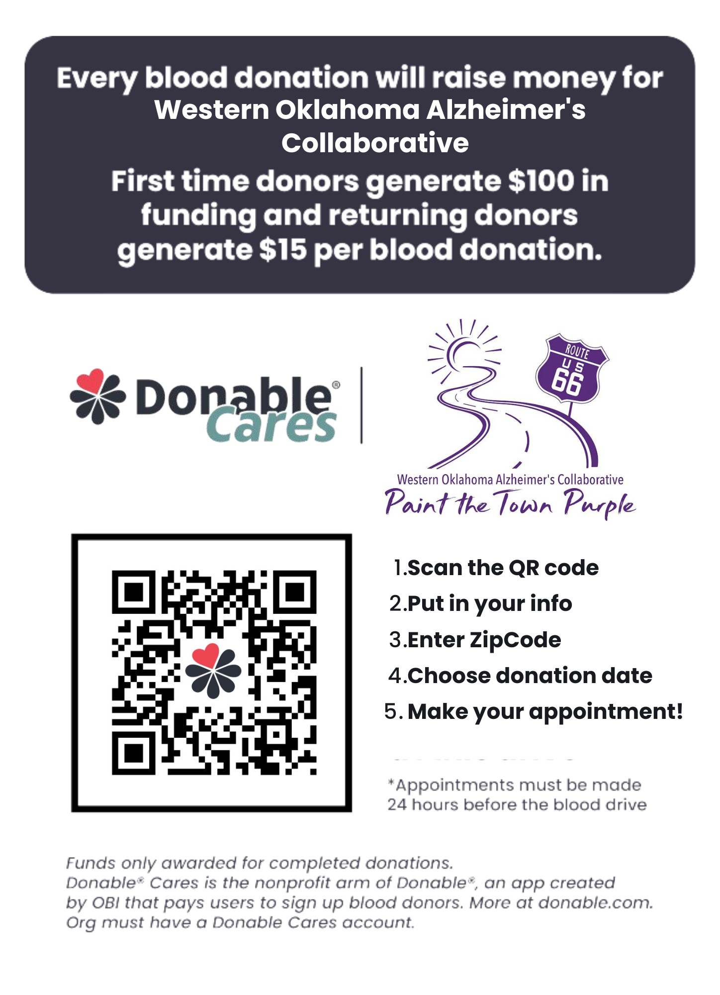 Blood donations support Alzheimer