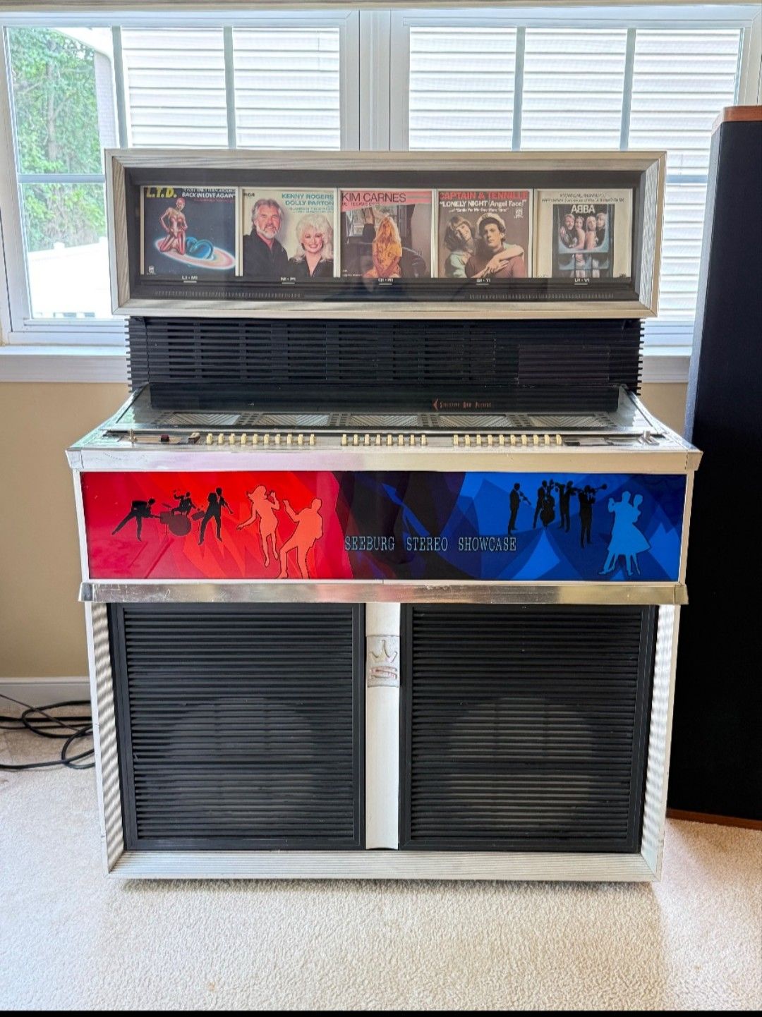 Vintage Seeburg jukebox wallboxes at Charcoal Pit in Wilmington, DE