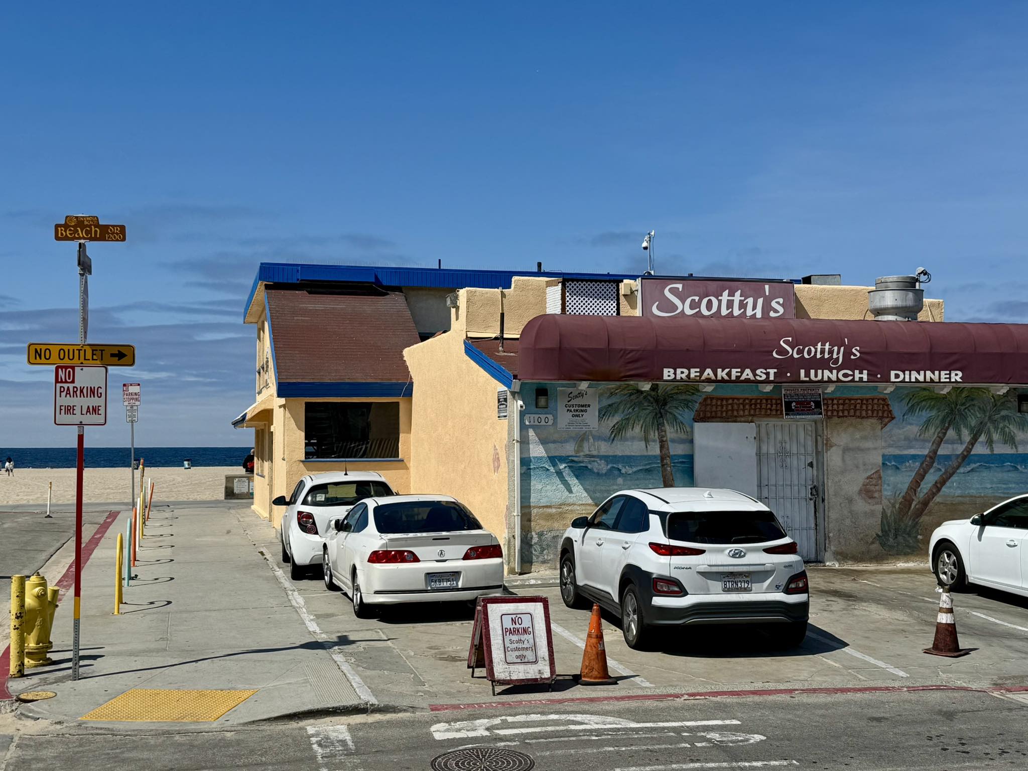 Great food at Hermosa Beach, CA restaurant