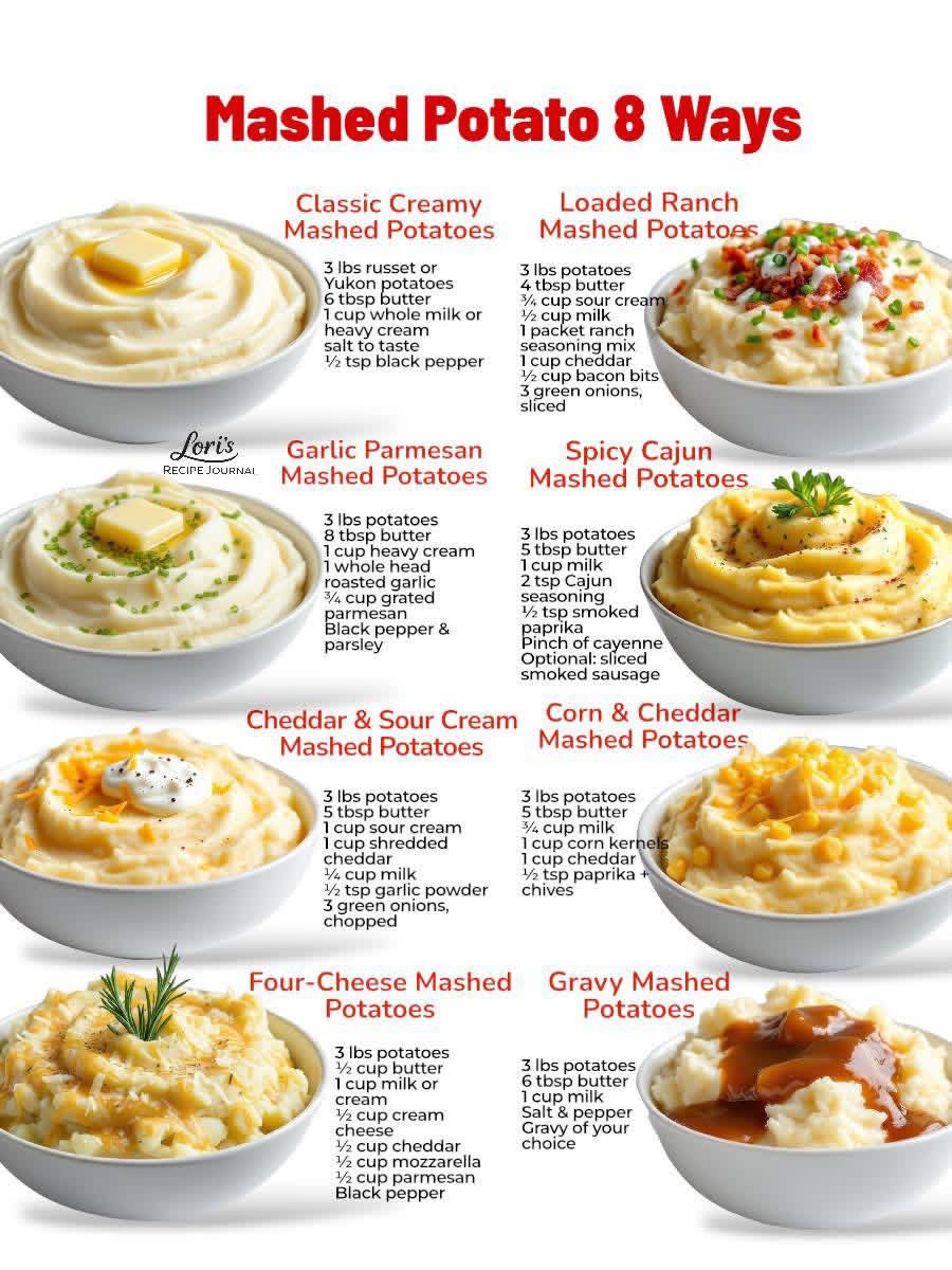 If you've been searching for how to make mashed potatoes that turn out creamy, fluffy, buttery, and full of flavor, you need to try these Ranch Mashed Potatoes! 🥔 👉RECIPE IN COMMENTS👈
