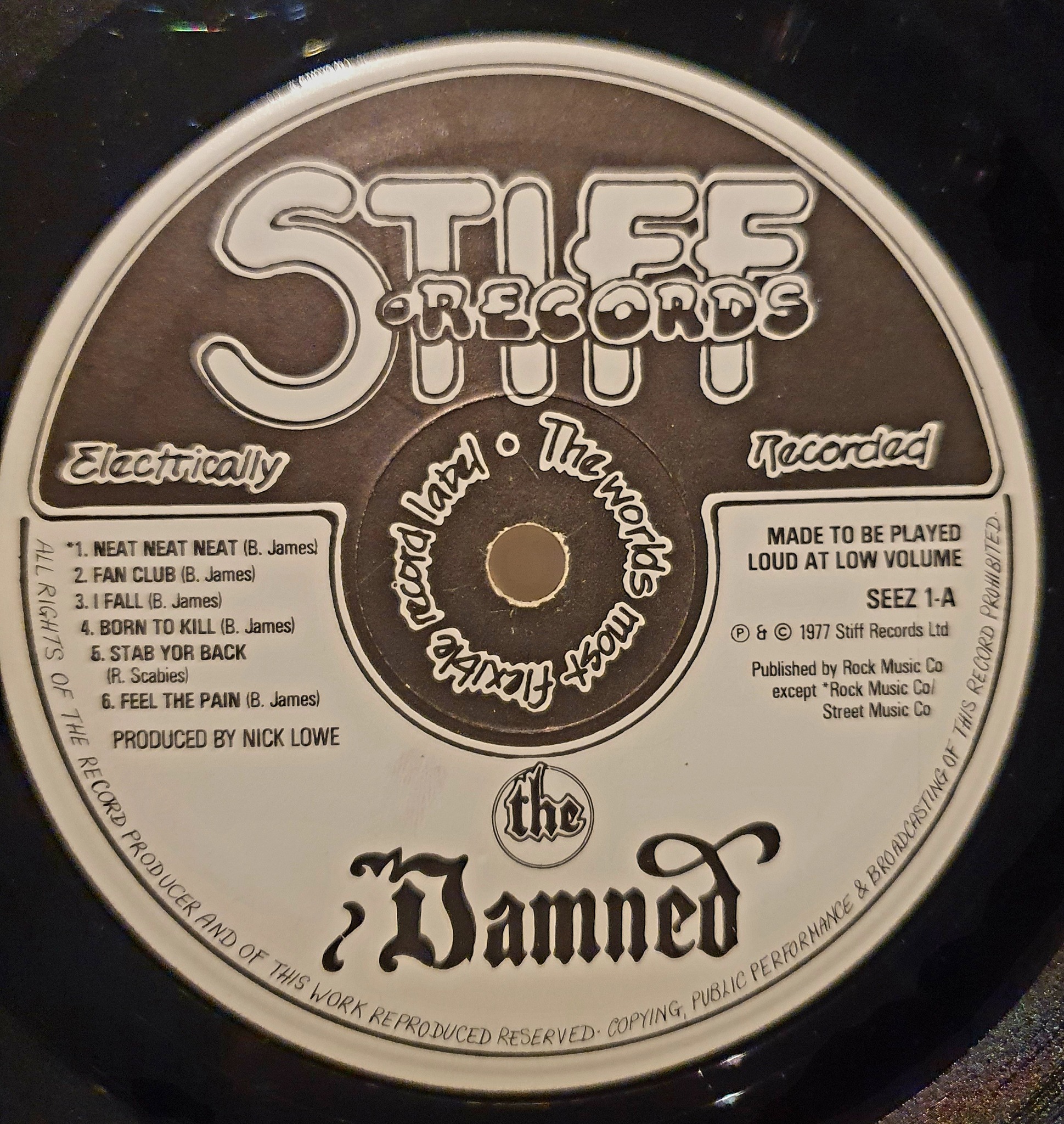 Artist: The Damned Title: Music For Pleasure