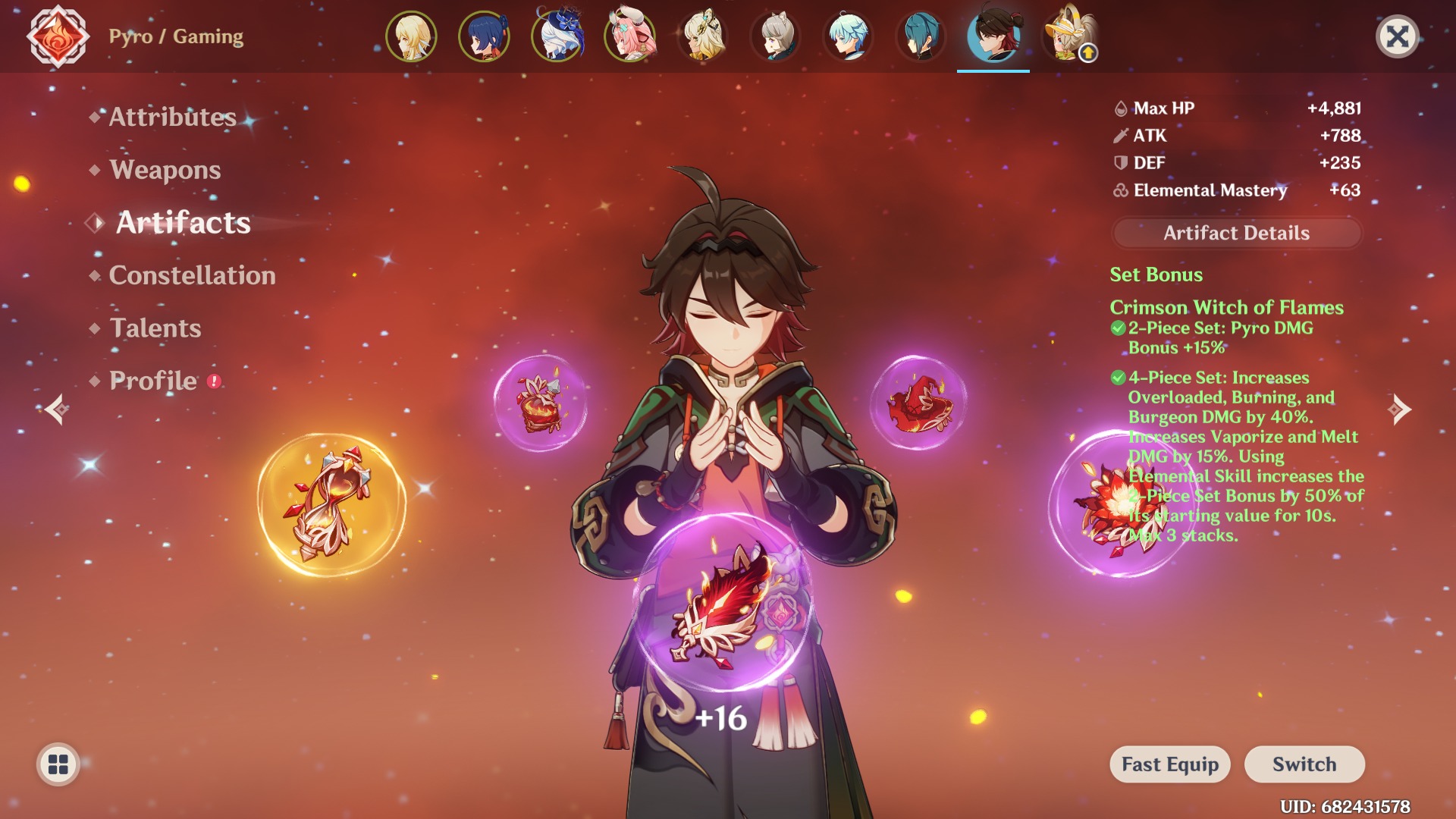 Genshin Impact Official Fan Group | finally got all the artifacts ...
