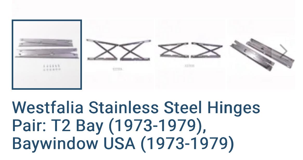 261-829-573 / 261829573 - Hinge Seals (Pair) for Engine Lid on VW T2 Split and Bay 1955-1975