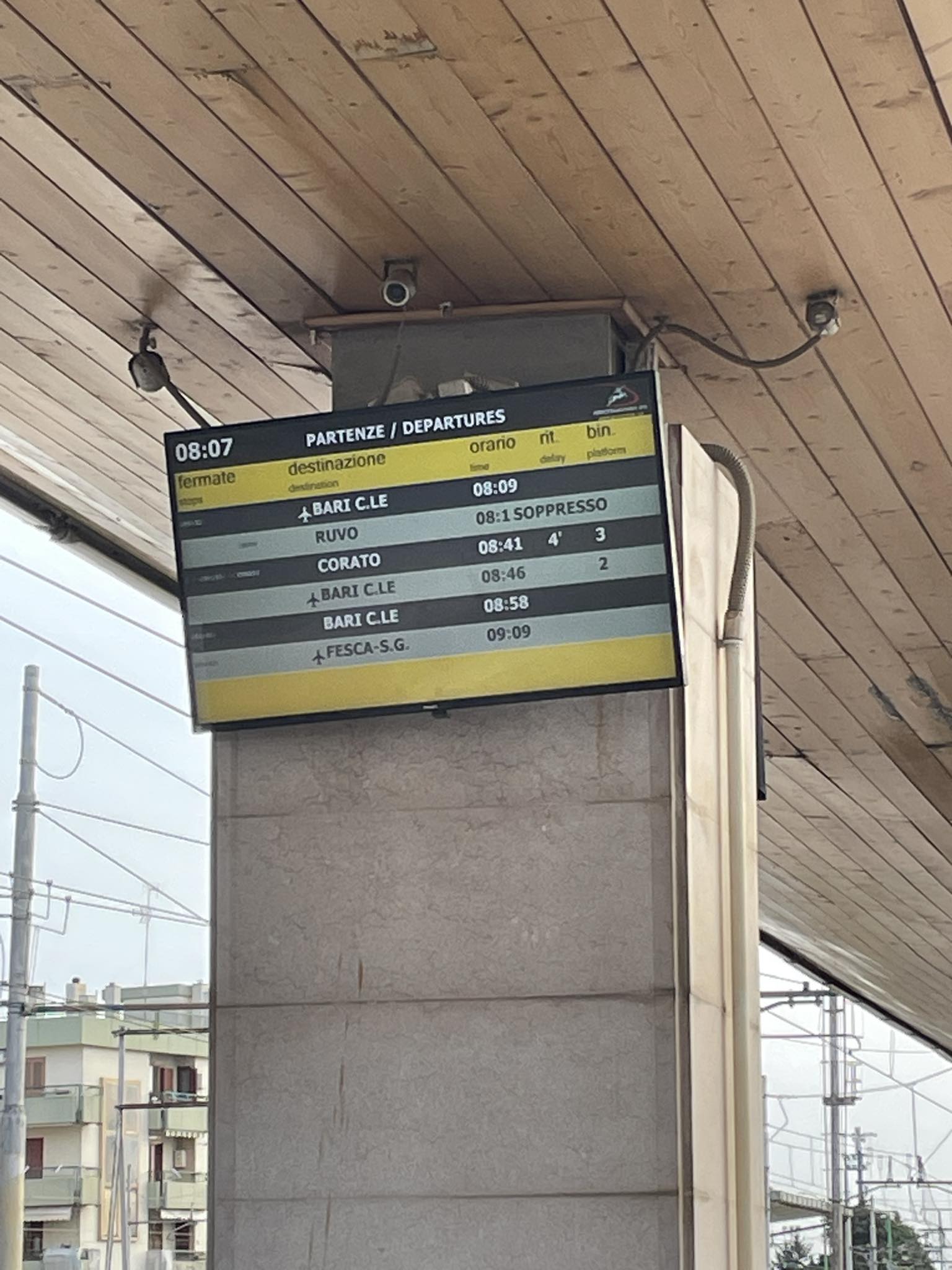 Disservizi Ferrovia Bari Nord | Situazione stamattina alla stazione di ...